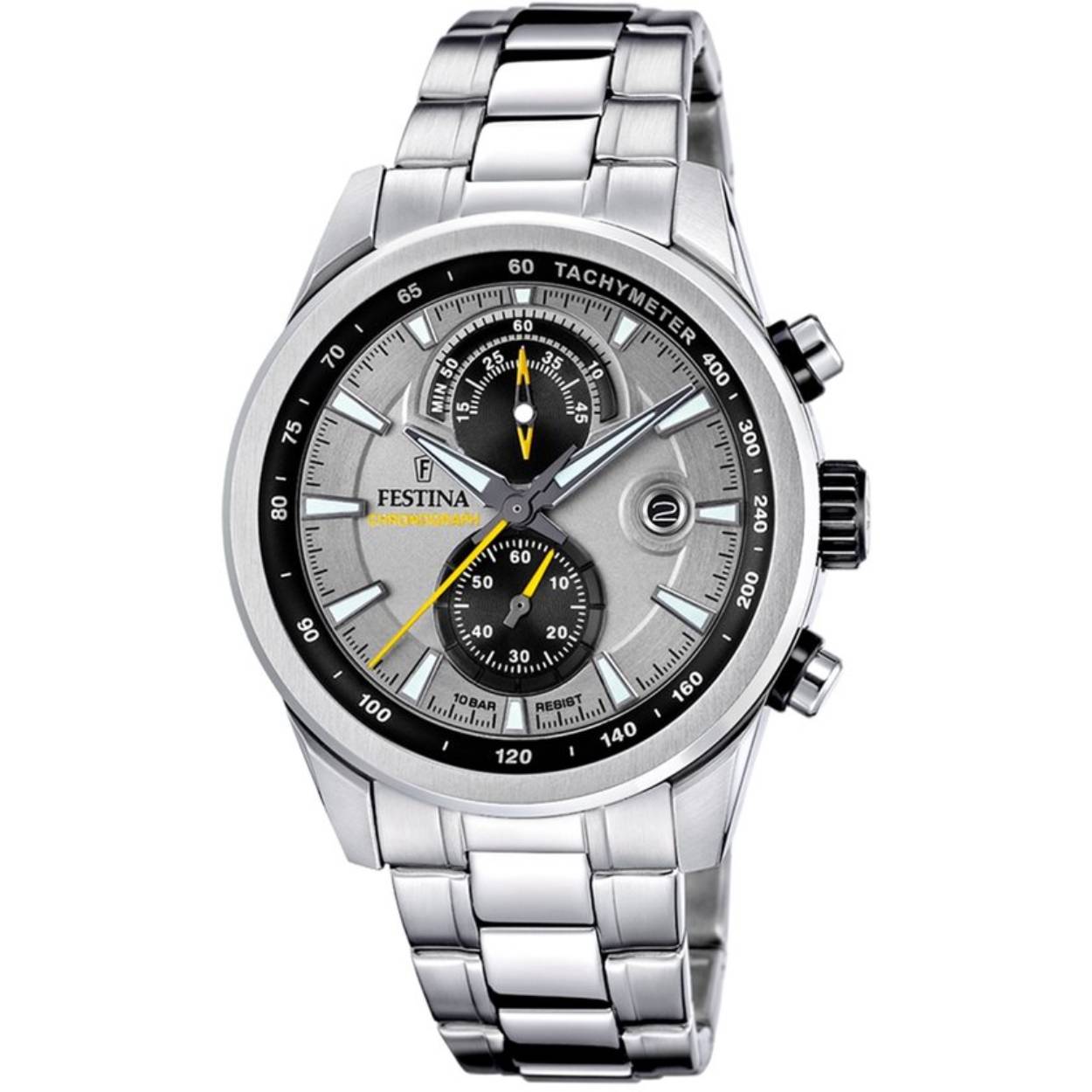 Heren chronograaf grijs
