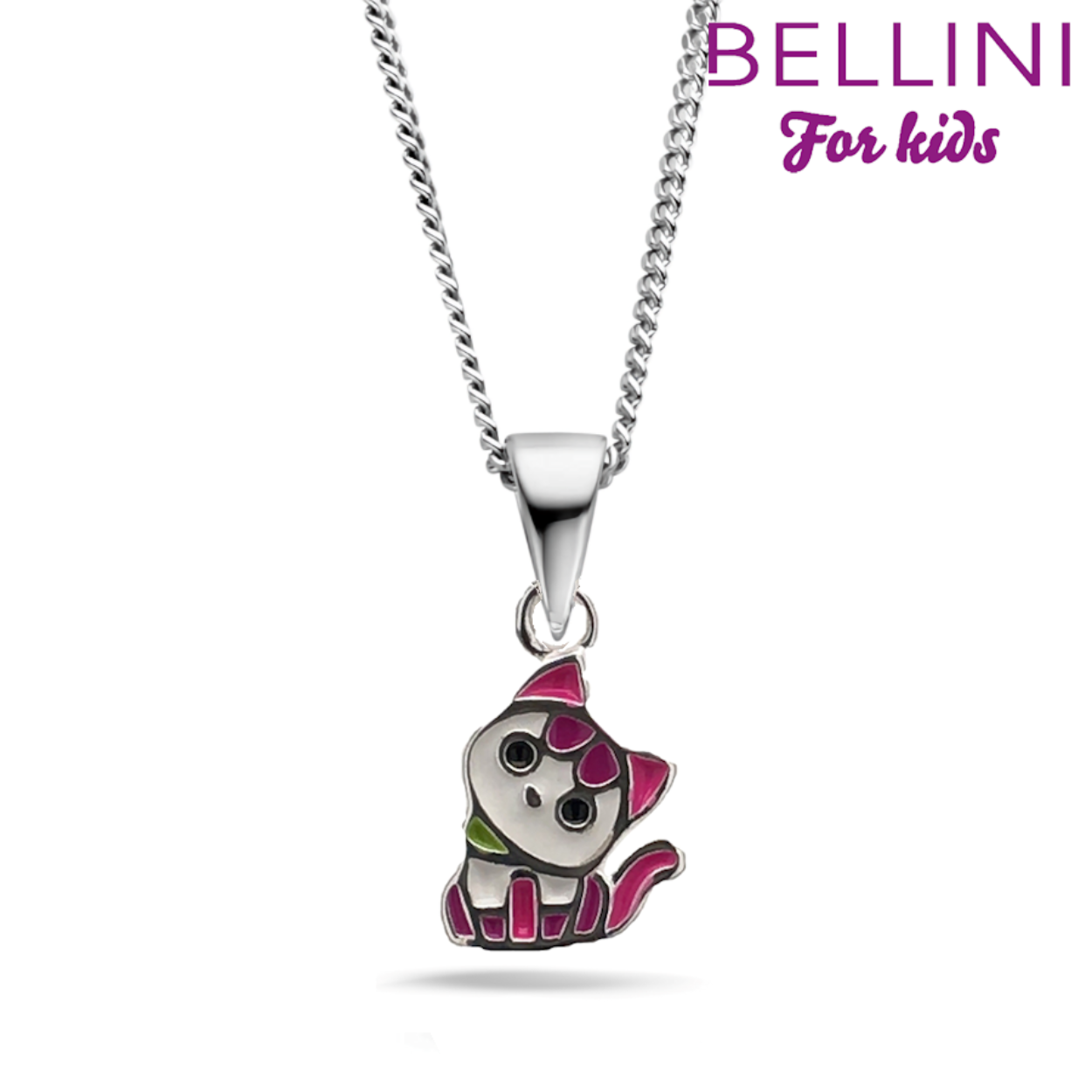 Bellini zilver hanger poesje