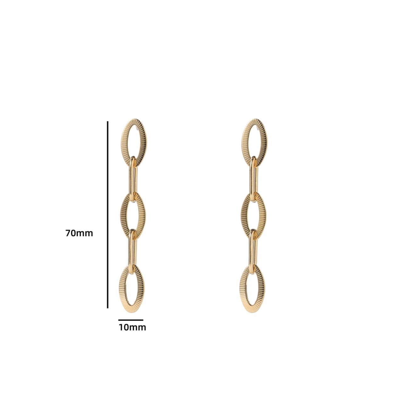 Oval Dangle - 14K
