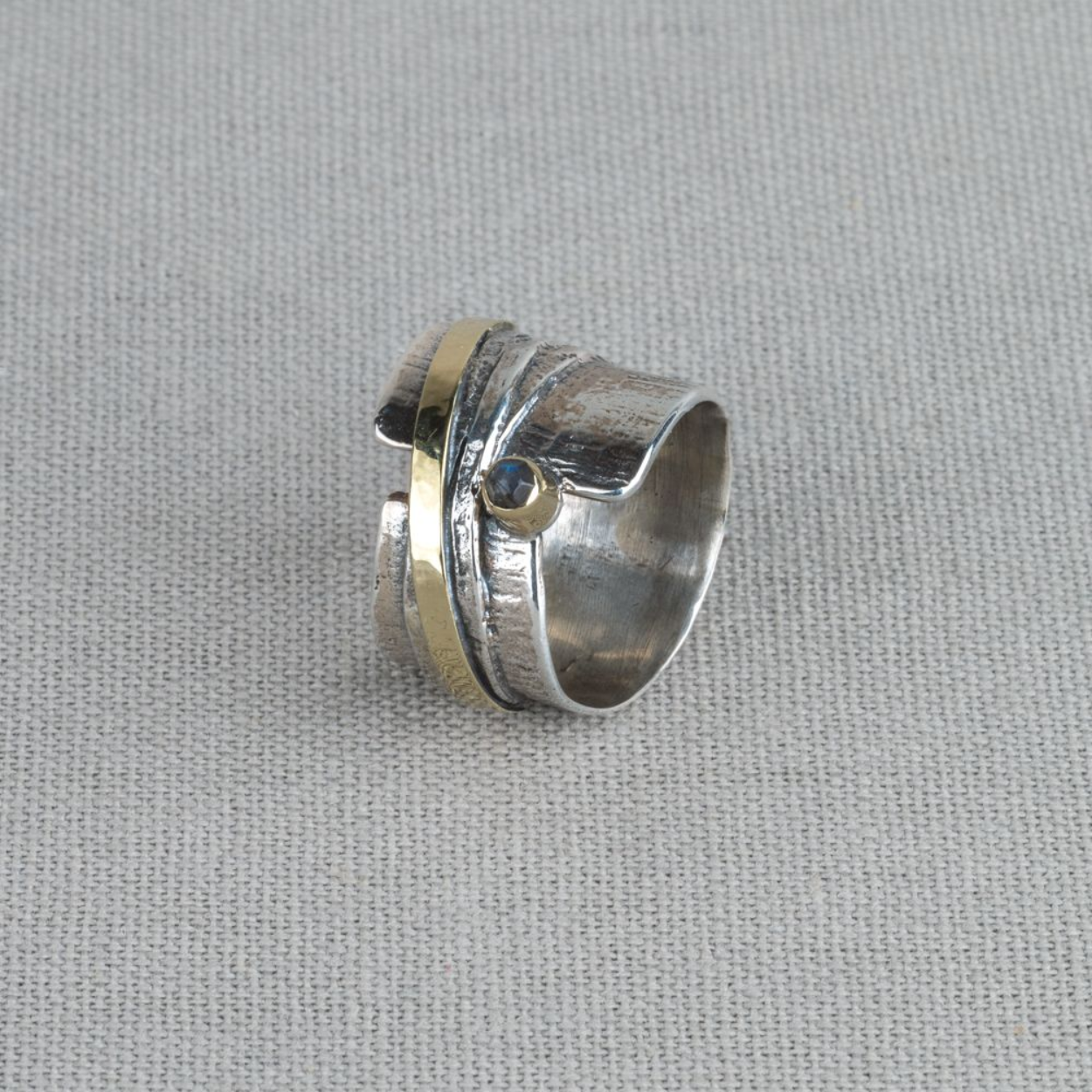 Jeh Jewels Ring overslag zilver + 9 karaat + Labradoriet 21271-60