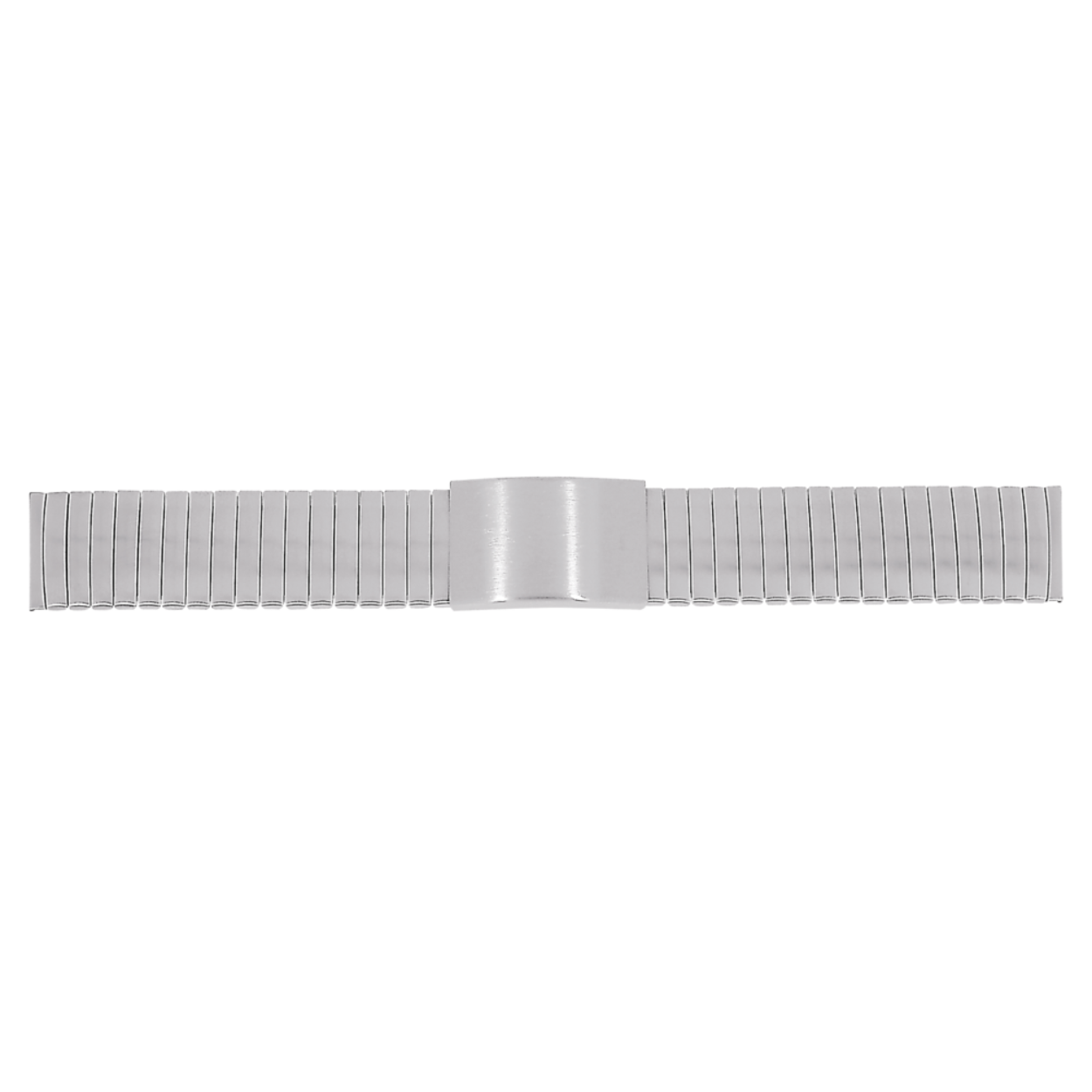 Horlogeband edelstaal 351 rekband verstelbaar slot 18mm mat