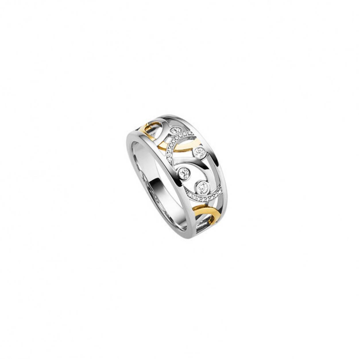 Prachtige zilveren ring van Viventy, bezet met zirkonia. Tevens bijpassend collier en oorsieraden verkrijgbaar! 