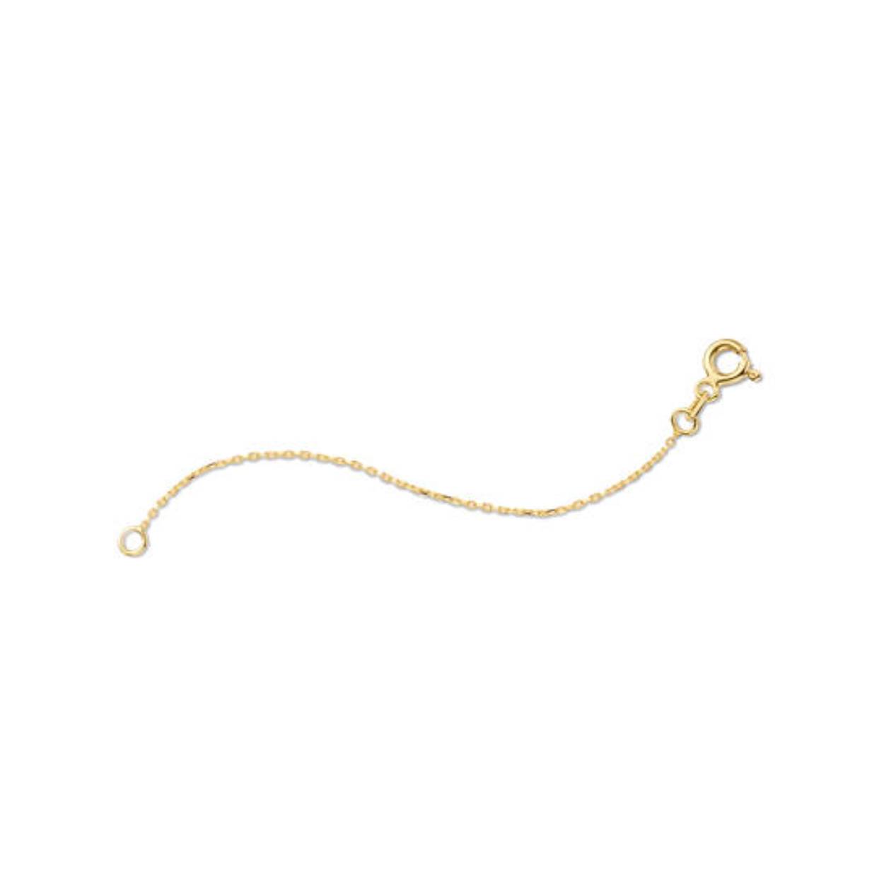 14K gouden verlengstukje van 6cm. Om een collier met de verlengen 