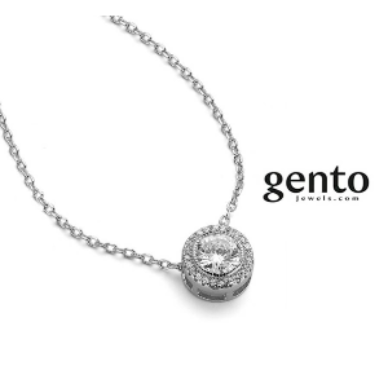 KETTING ZILVER 925 RHOD CZ 