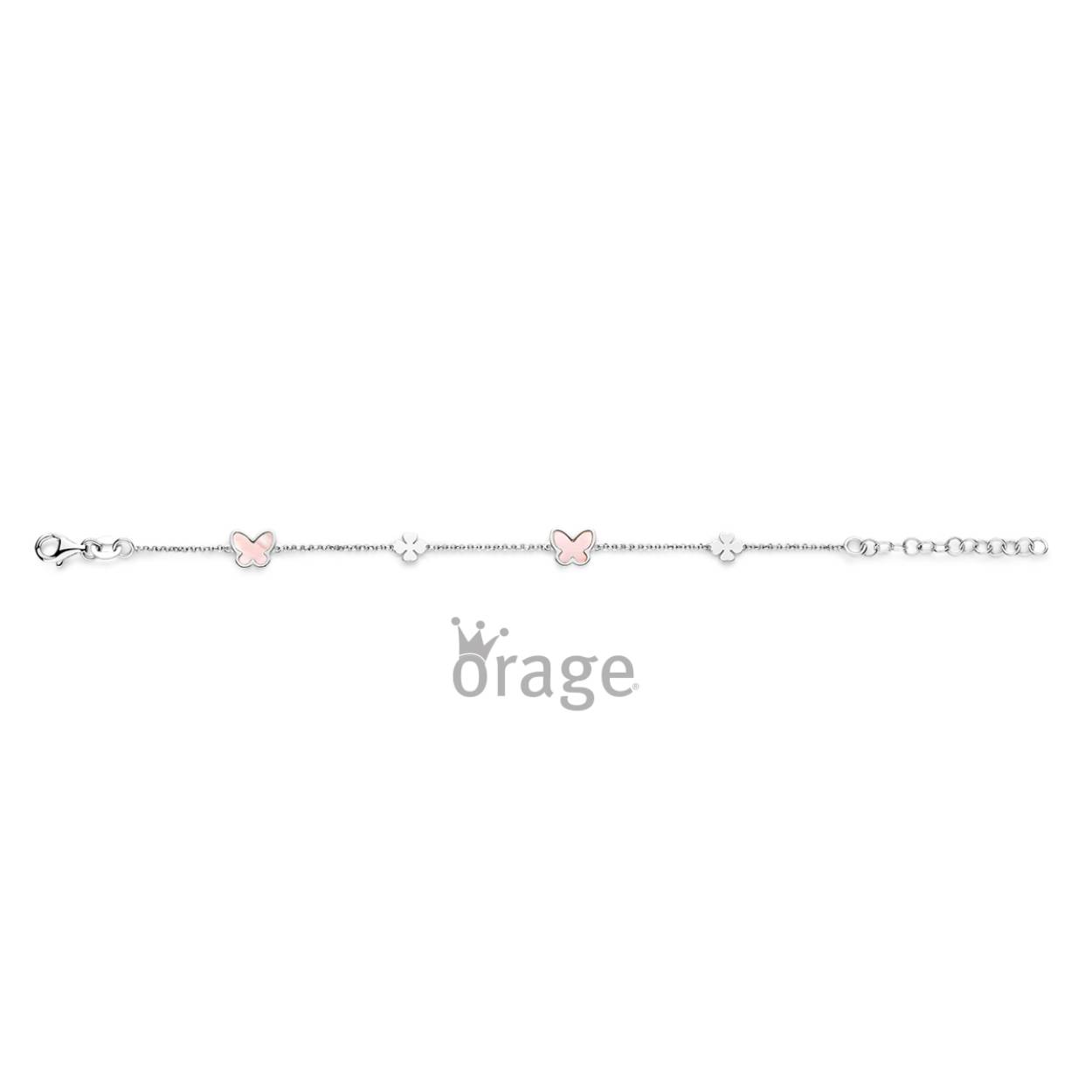 Orage kids - armband roze parelmoer