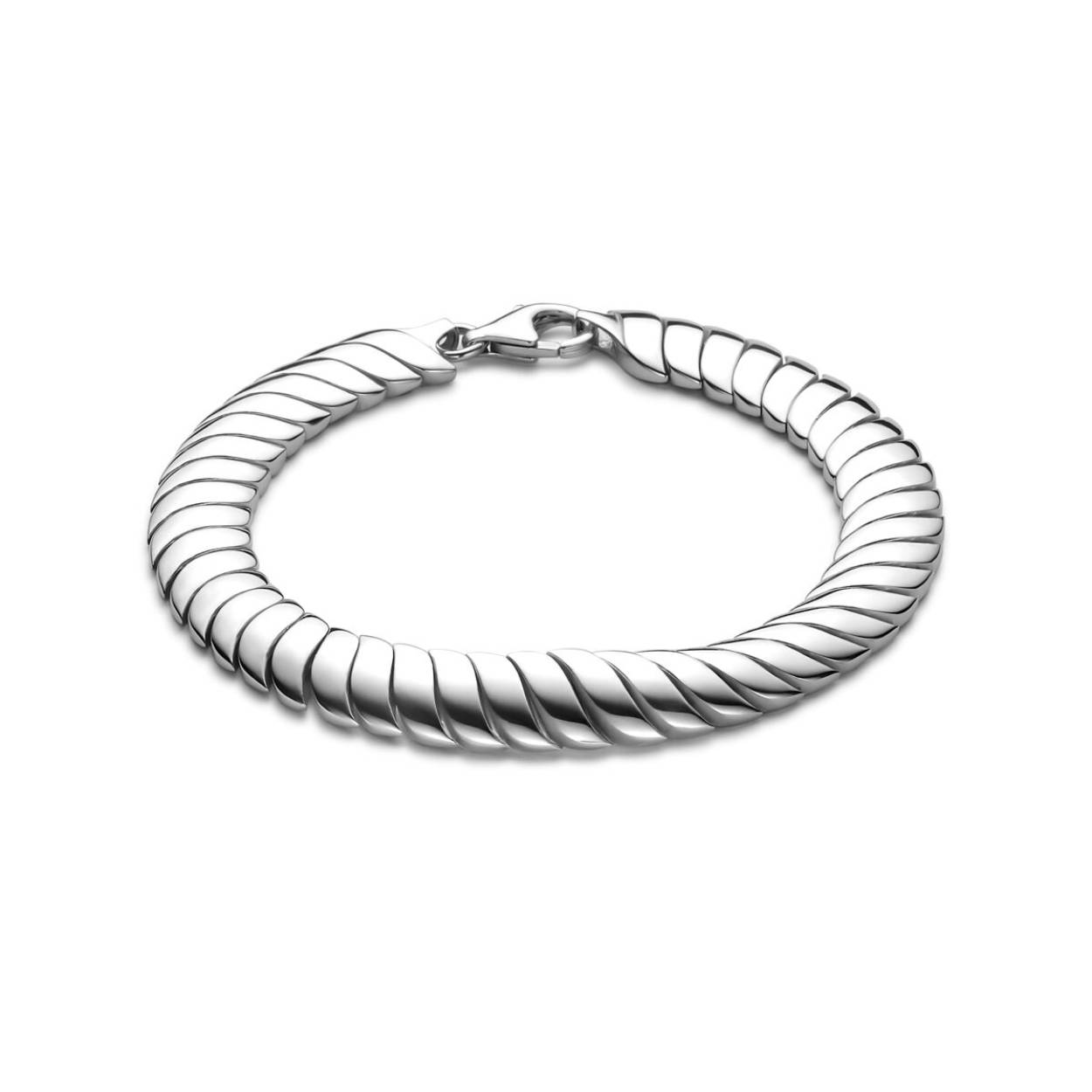 zilveren armband omega 9 mm 19 cm