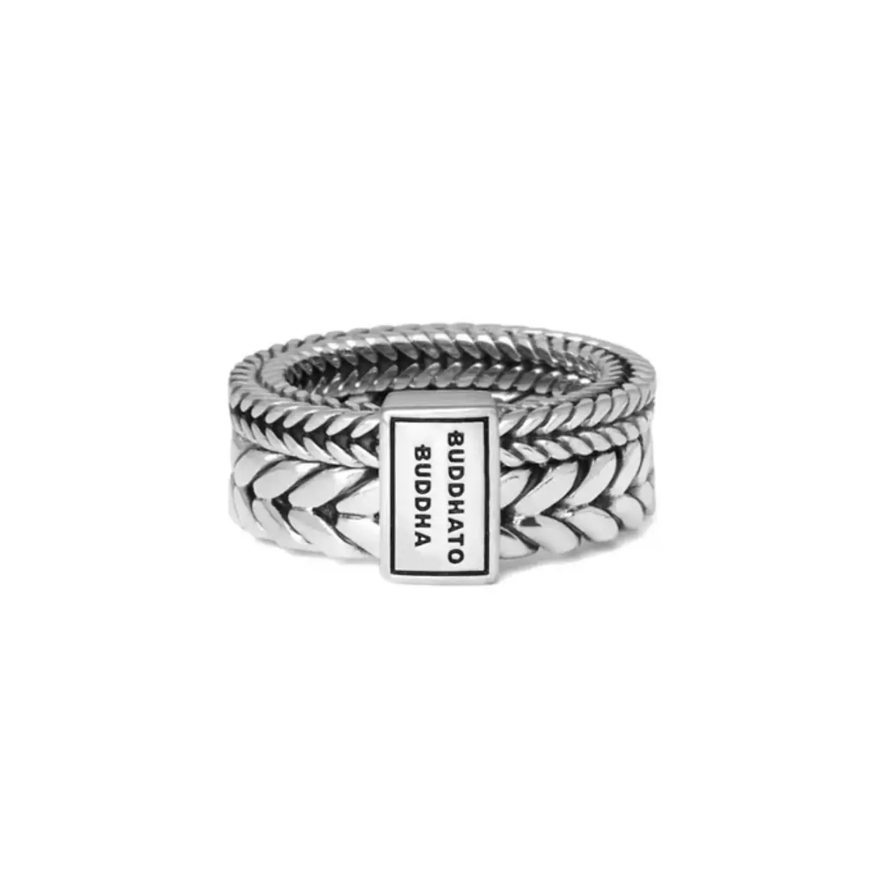 609 21 Barbara Double Ring Silver | 001J026090121