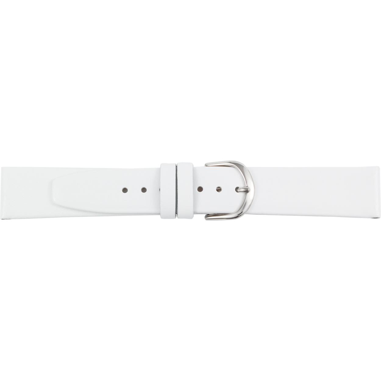 horlogeband wit leer 12mm