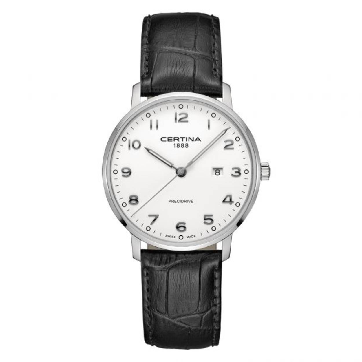 Certina herenhorloge Ds Caimano precidrive leer cijfer C0354101601200