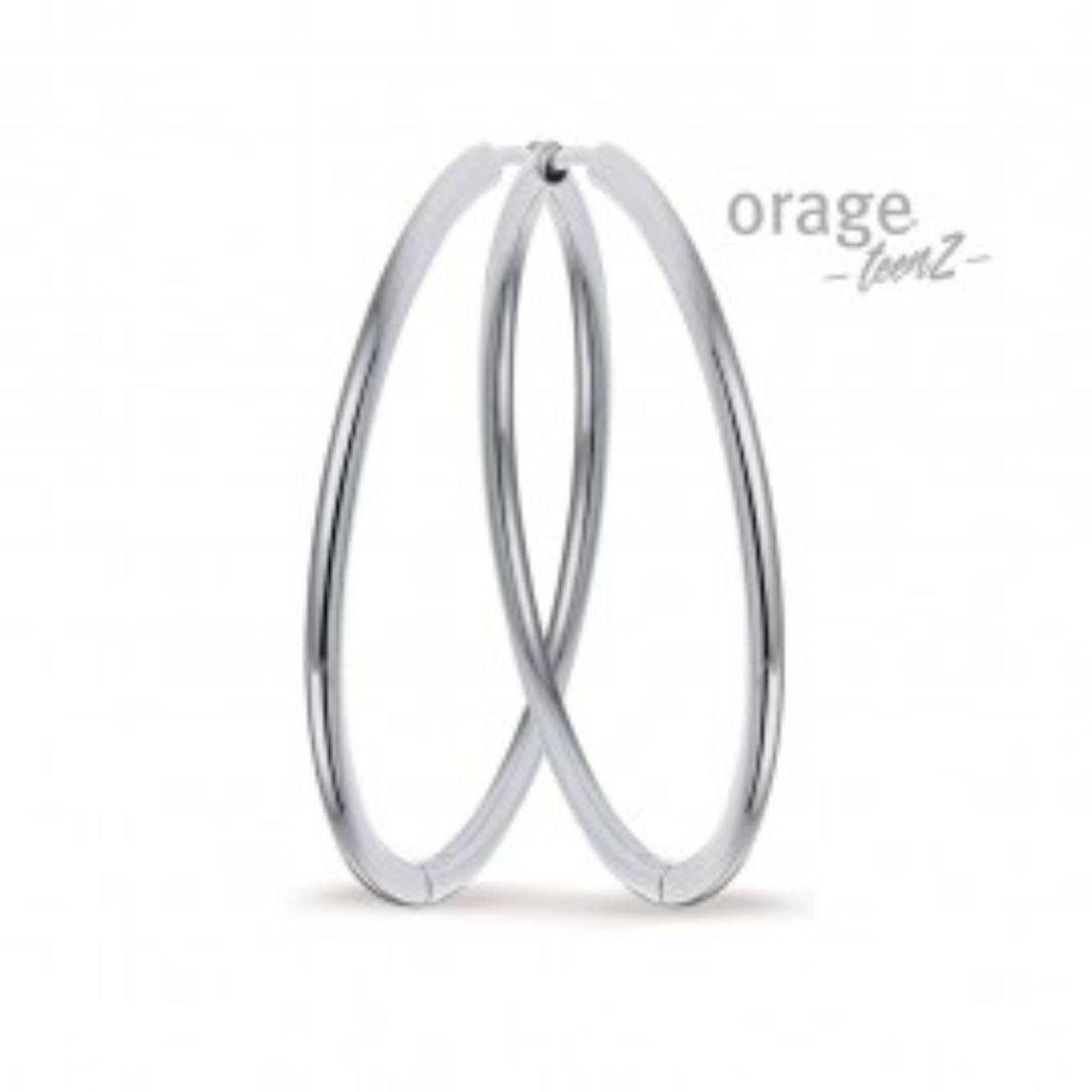 Orage Teenz creolen staal 50mm