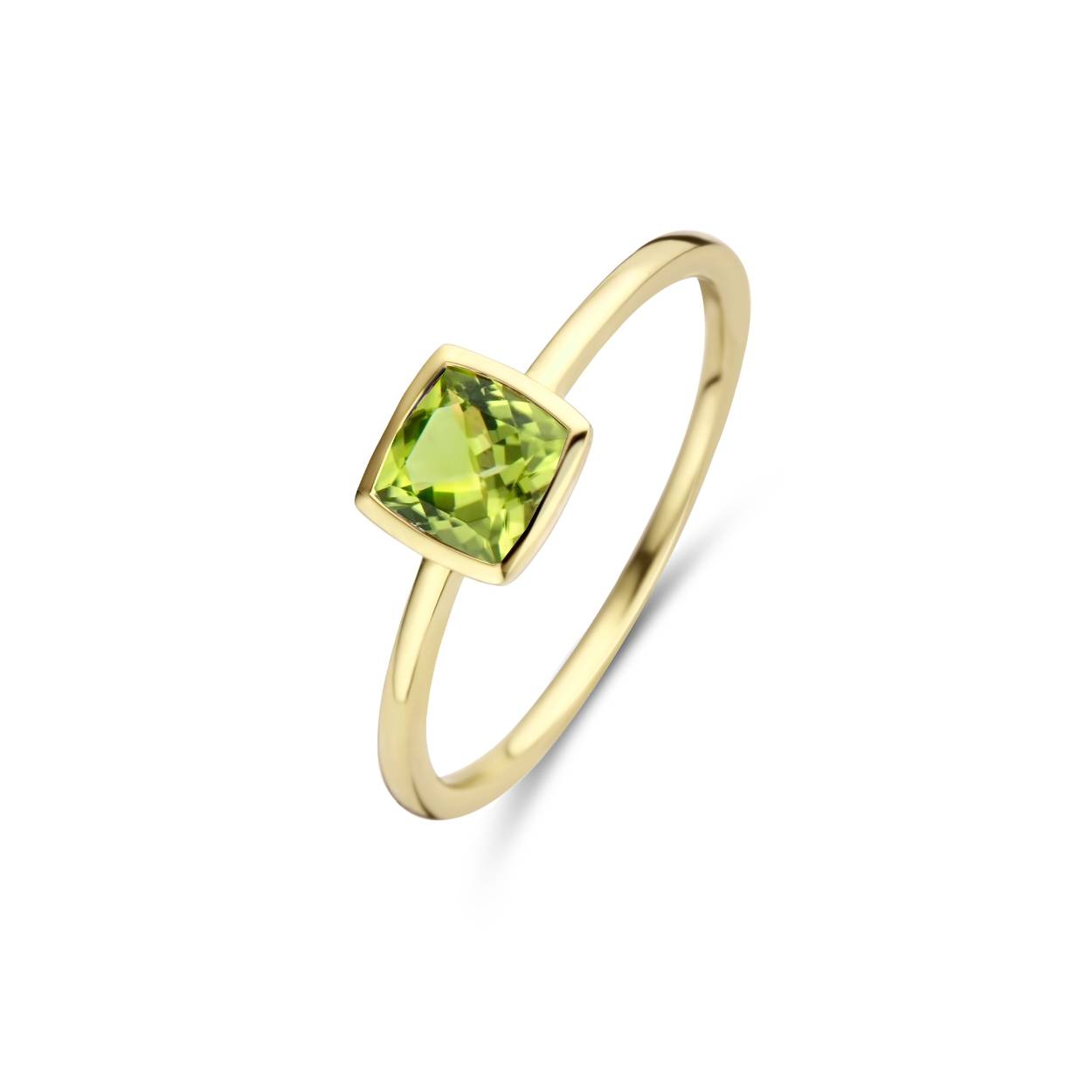 Naiomy ring goud 18k gezet met Peridot