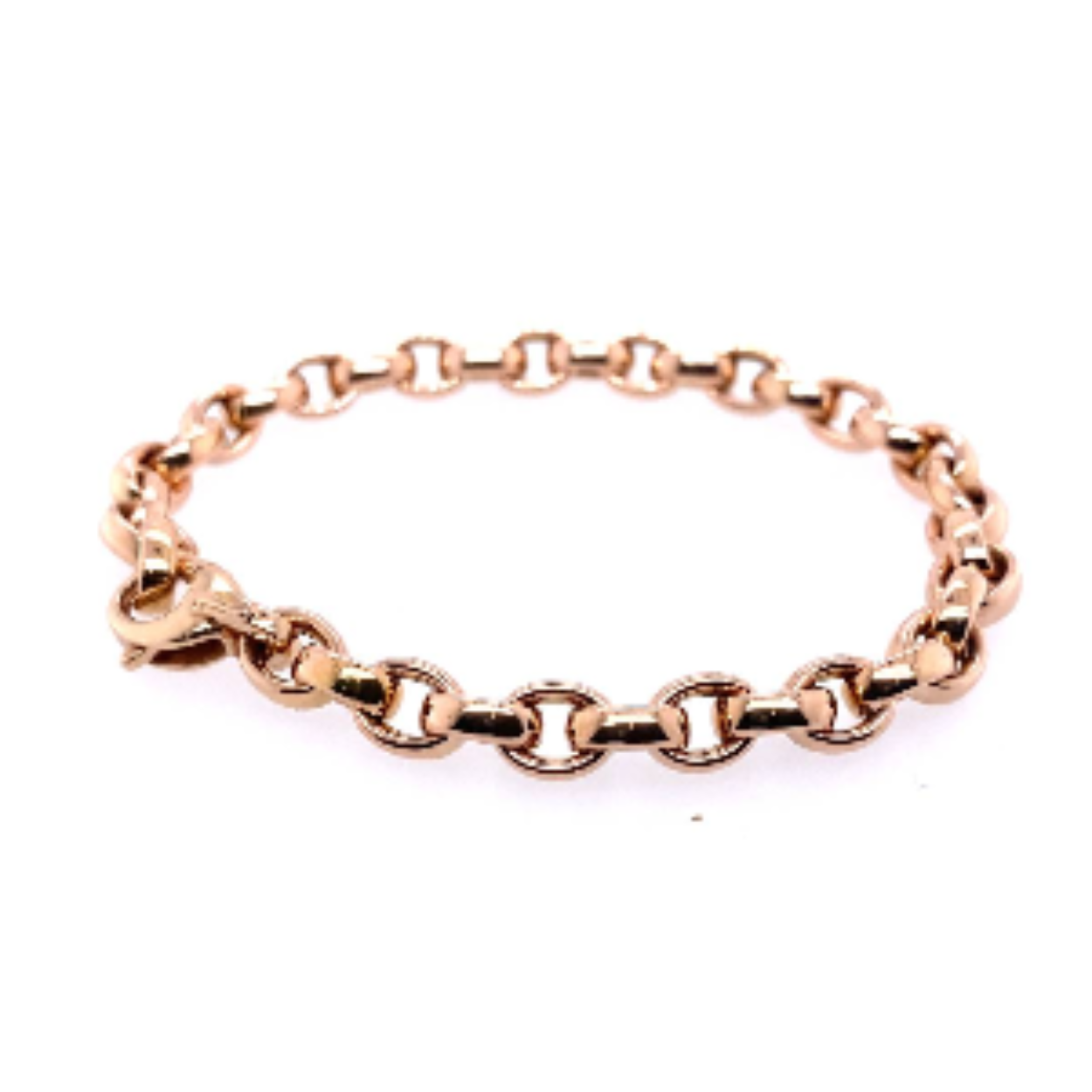 Prachtige 14krt rose gouden armband.