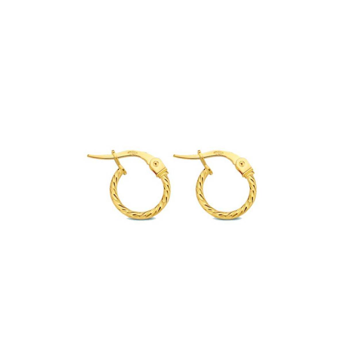 Met de Minitials Iniemini Hoops Oorbellen gemaakt van 18 karaat goud kun je je outfit complementeren op een subtiele en stijlvolle manier.
