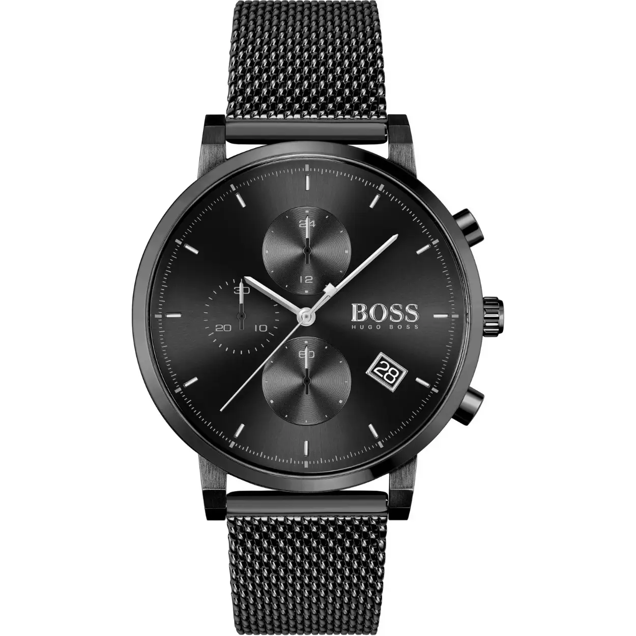 Elegante herenhorloge van het merk Hugo Boss. Dit is momenteel een van de populairste merken voor luxe heren horloges.De band is gemaakt van RVS .