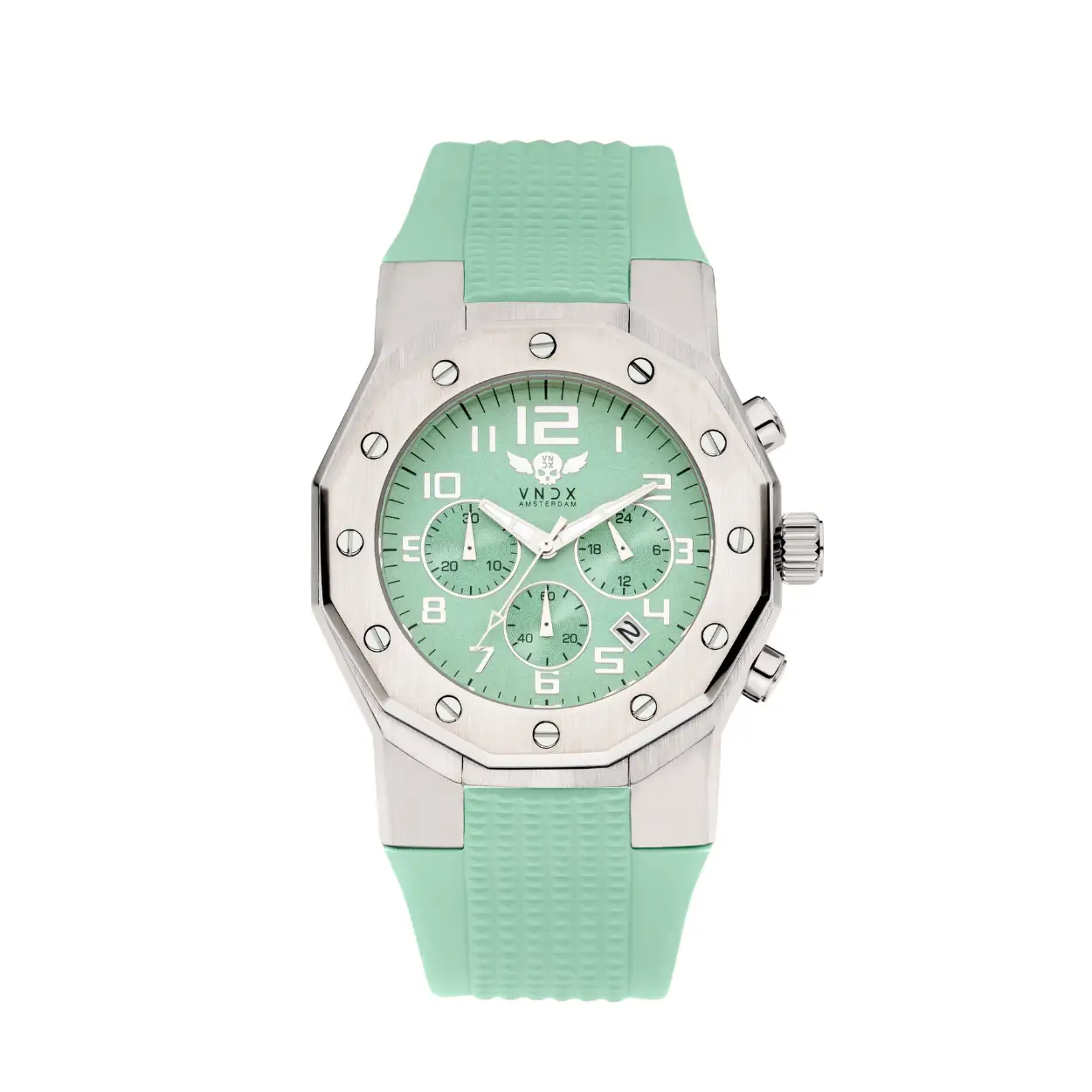 Nieuw in de collectie: IBIZA REBEL 

Een stoer horloge voor hem en haar, uitgevoerd met een mat geborstelde stalen kast, gecombineerd met de flexibele en comfortabele turquoise siliconen band.

Voorzien van een multifunctionele chronograaf en datumaanduiding, 

Ibiza Rebel; een uniek en stoer horloge voor jezelf, of om cadeau te doen. 

VNDX Amsterdam. Never too late!