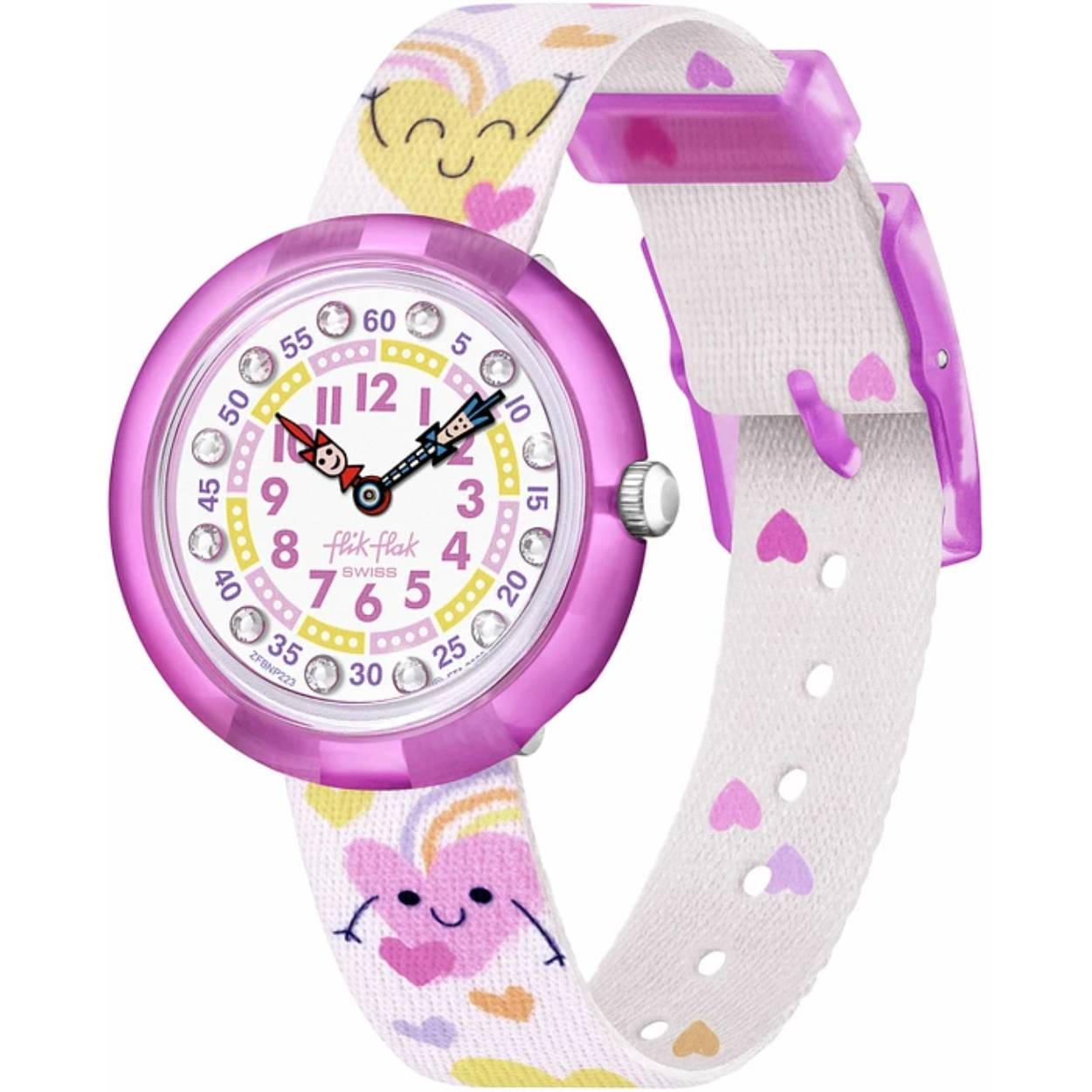 Op zoek naar een schattig en speels horloge voor uw kind? Dan is de FLIK FLAK BOUNCING HEARTS het perfecte horloge!