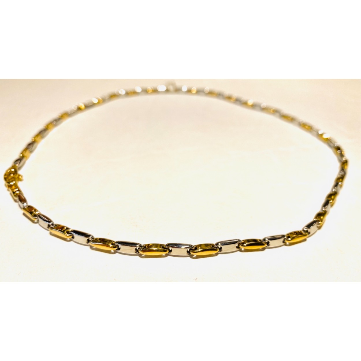 Bicolor gouden collier