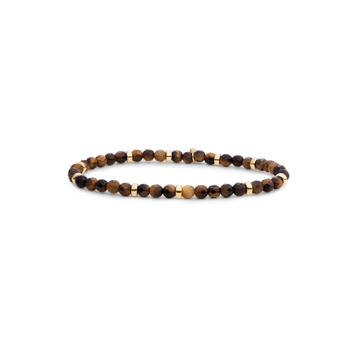 Sparkling Jewels Armband Tiger Eye Roundel Interstellar Gold SBG-GEM09-MIX-RDL