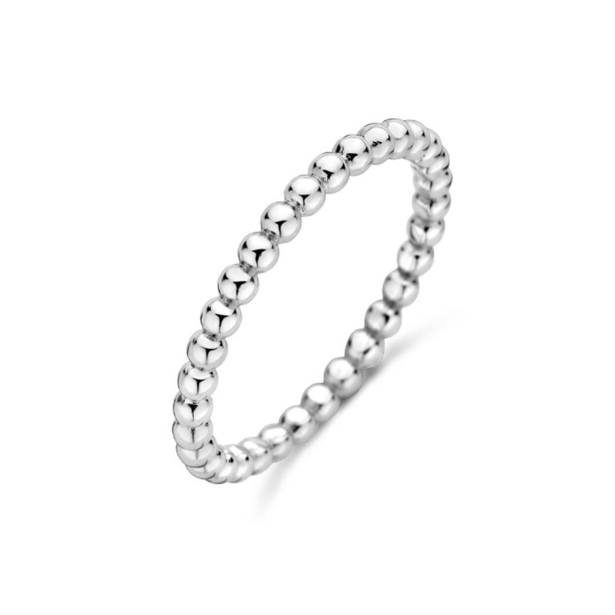 Deze prachtige Moments zilveren ring met bolletjes is een echte eyecatcher. De ring is gemaakt van hoogwaardig zilver en heeft een speels ontwerp met kleine bolletjes voor een moderne uitstraling. De perfecte manier om je outfit een extra touch te geven! Draag deze ring alleen of combineer hem met andere zilveren sieraden voor een trendy look. Must-have voor elke sieradenliefhebber!