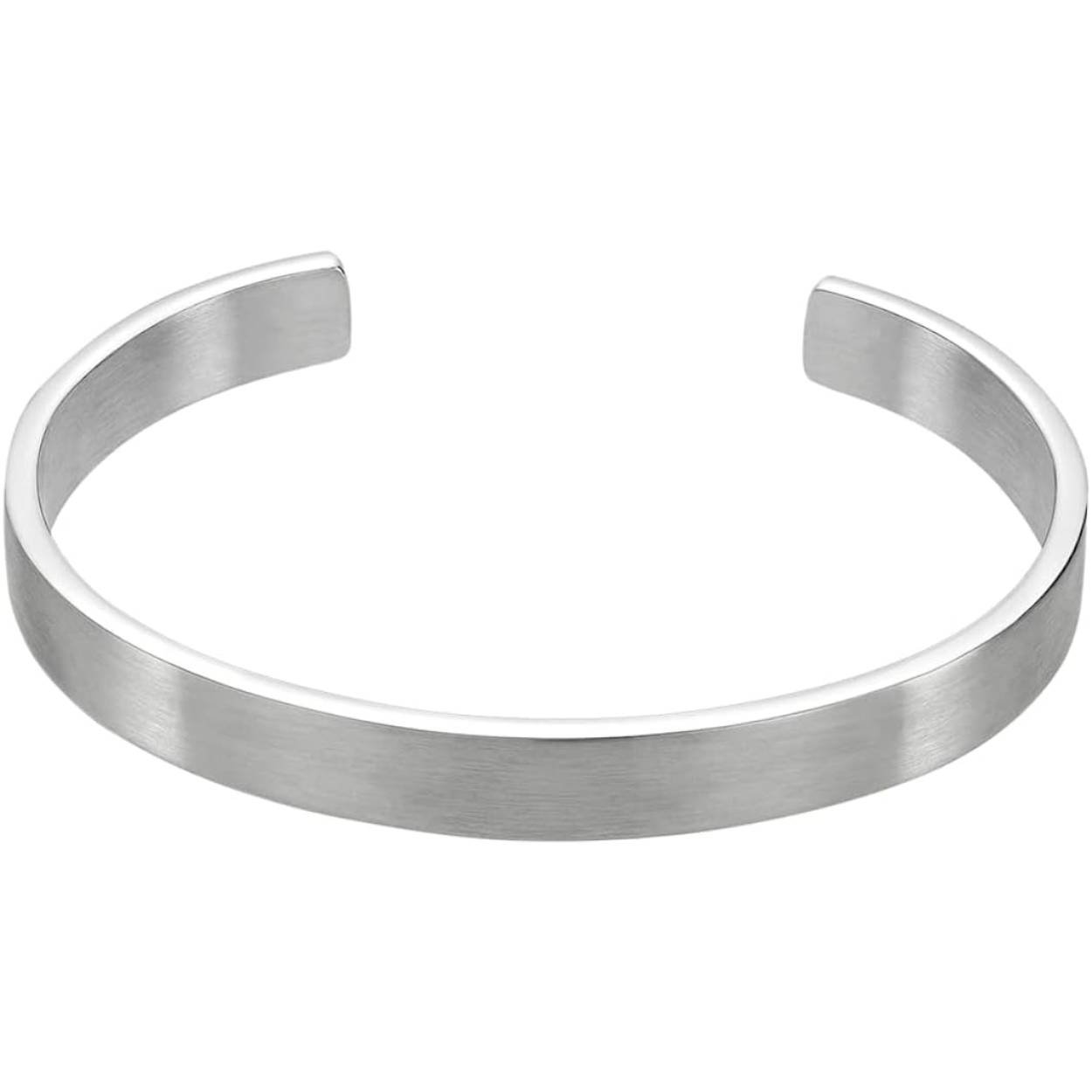 Stalen vaste heren armband lotus style