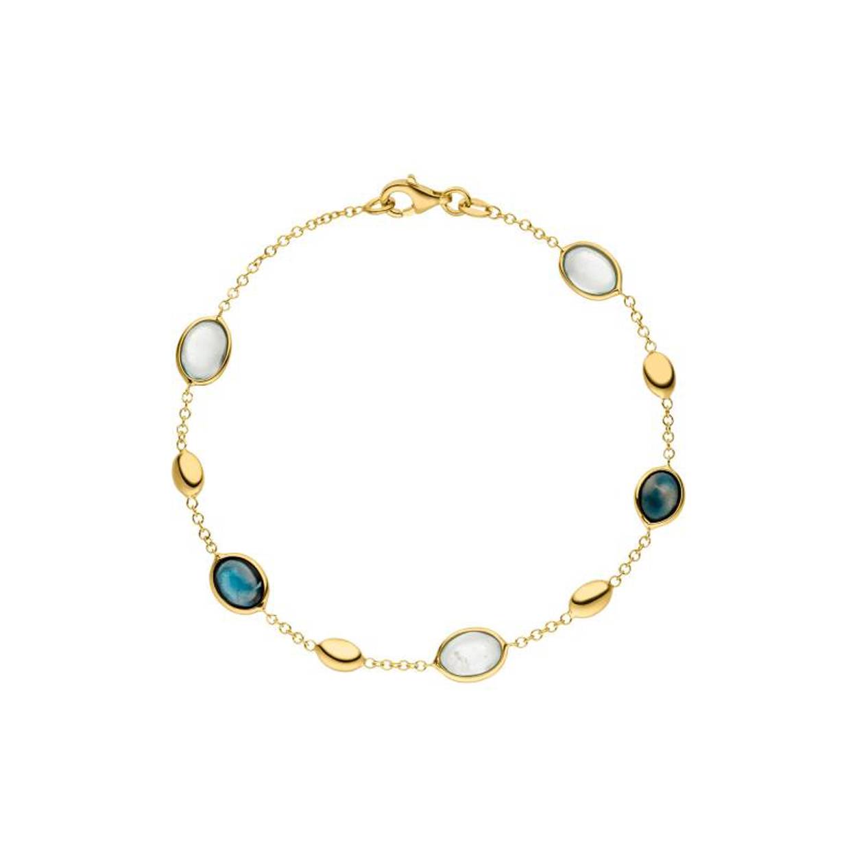 Armband geelgoud topaas