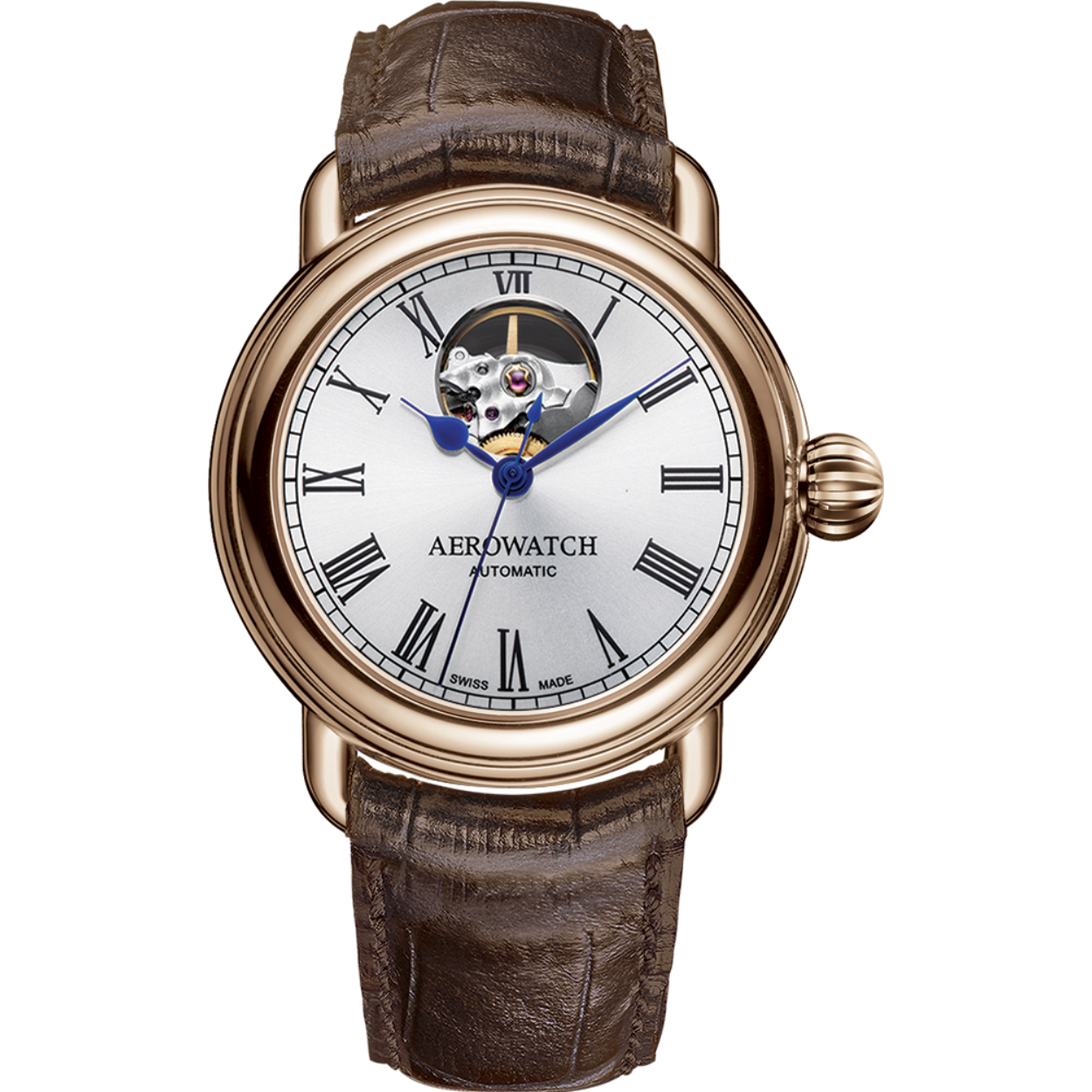 Dit Aerowatch horloge heeft een kast gemaakt van Roestvrijstaal met een diameter van 40 mm en is voorzien van een leren band. In de kast bevindt zich een Sellita kwaliteitsuurwerk en is afgewerkt met Saffierglas.

Het horloge is 5ATM. Dit betekent dat het horloge geschikt is om mee te douchen.