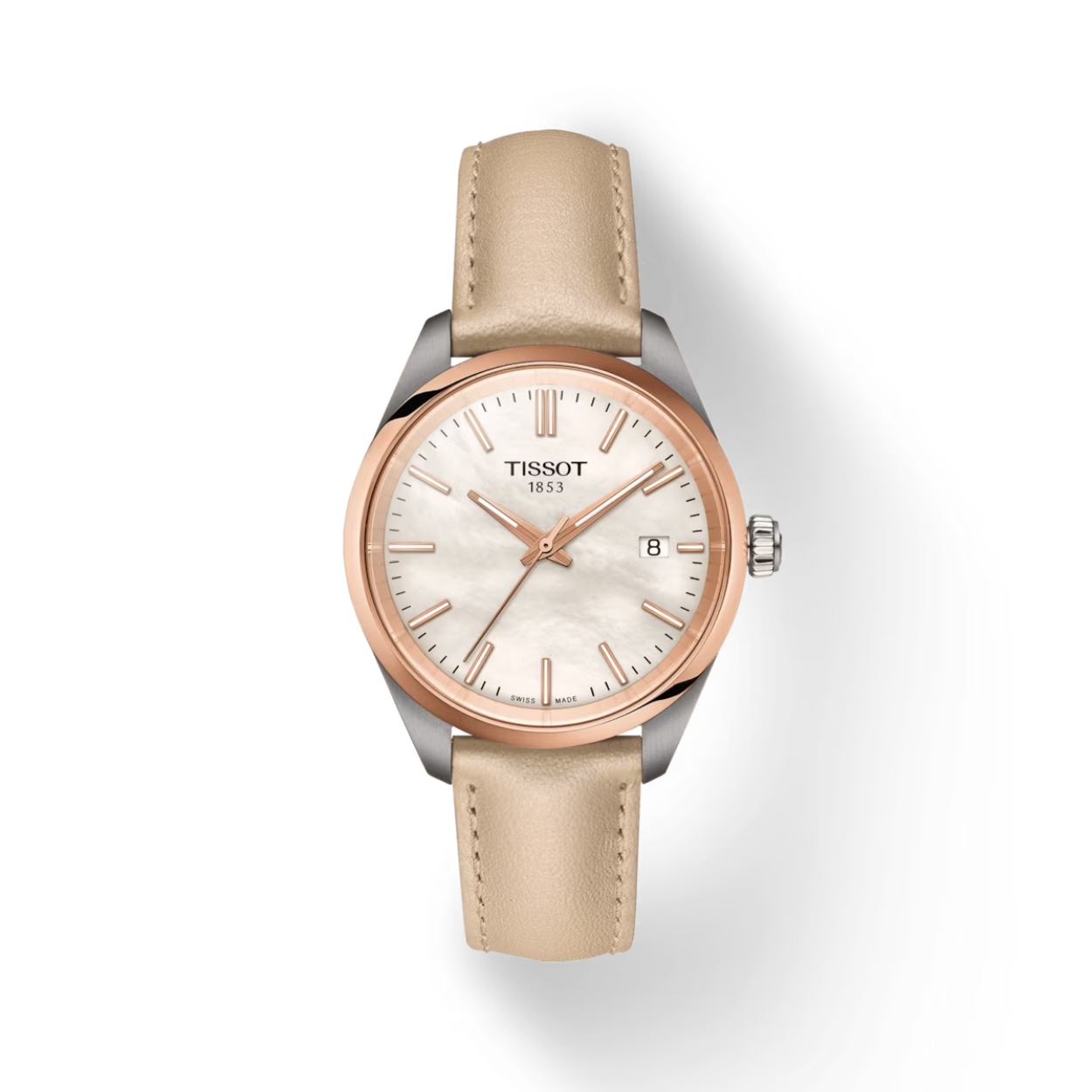Dit Tissot horloge heeft een kast gemaakt van Staal zilver met een diameter van 34 mm en is voorzien van een leer band. In de kast bevindt zich een ETA kwaliteitsuurwerk en is afgewerkt met Saffierglas.

Het horloge is 10ATM. Dit betekent dat het horloge geschikt is om mee te zwemmen.