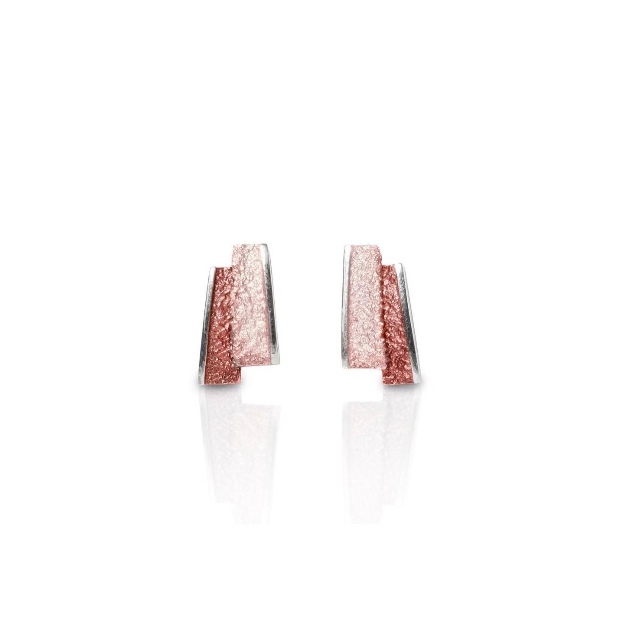 Small red Troia earrings