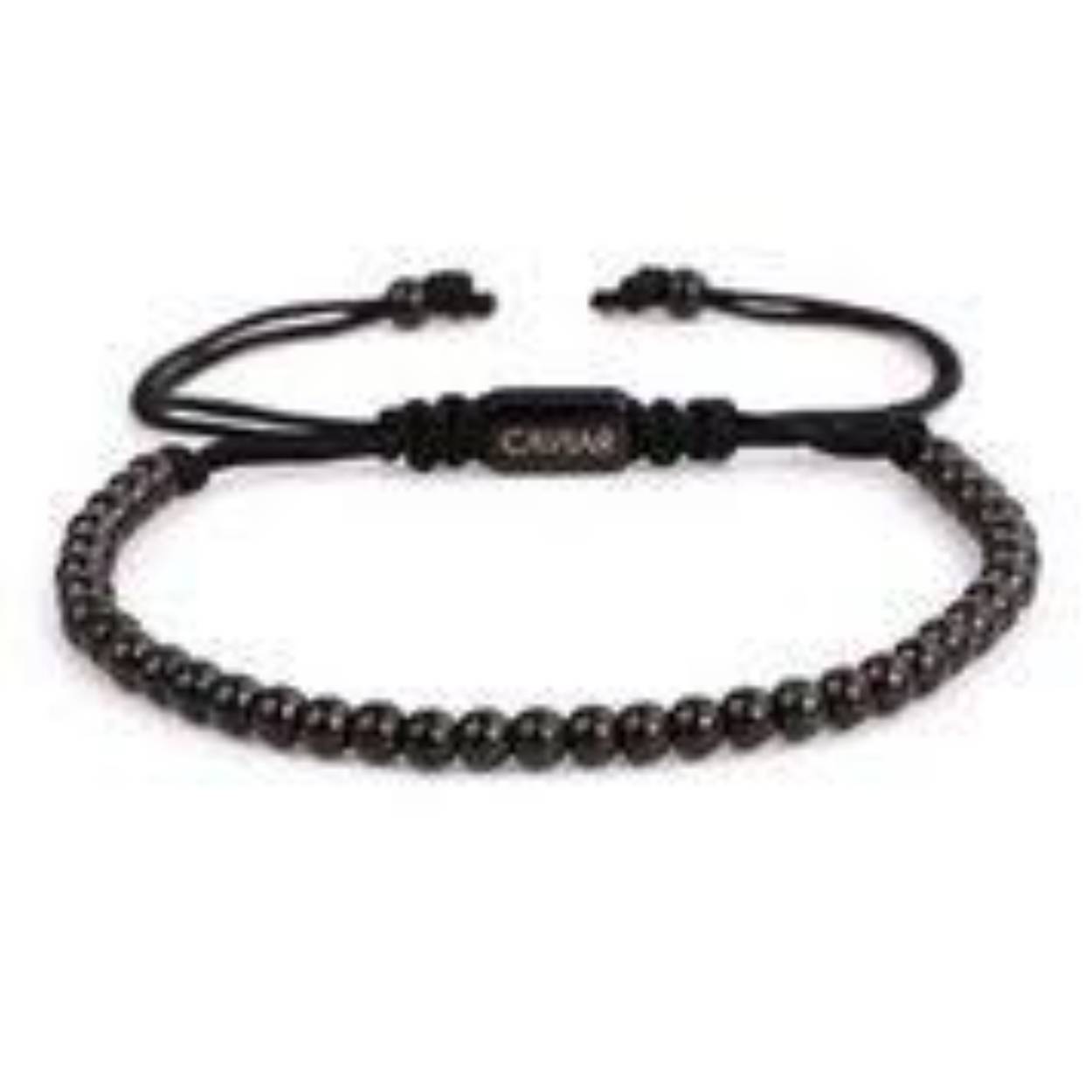 Roestvrij staal, verkleurd niet! 4mm kralen. Verstelbare maat en gemaakt van nylon koord. De armband is verstelbaar van 16-25 cm