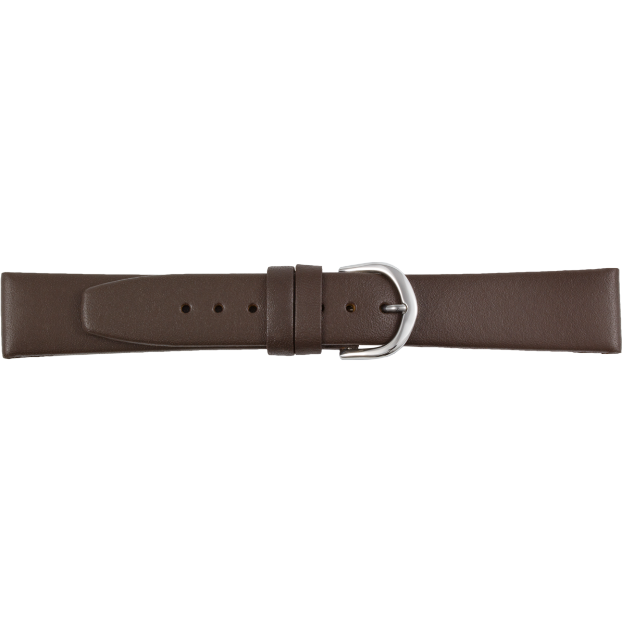 Horlogeband bruin leer 14 mm