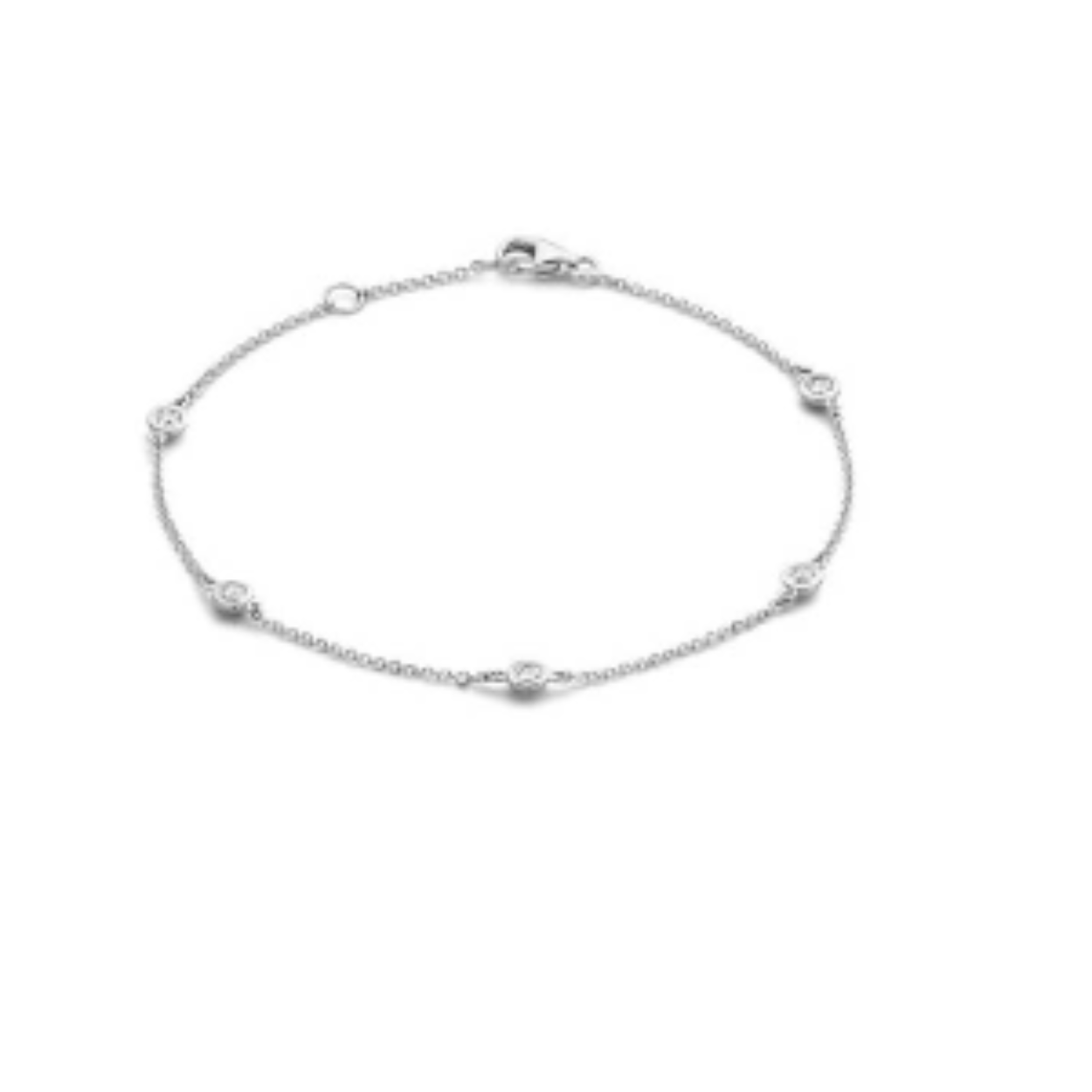 BLUSH ARMBAND IN HET WITGOUD MET ZIRKONIA MT 18