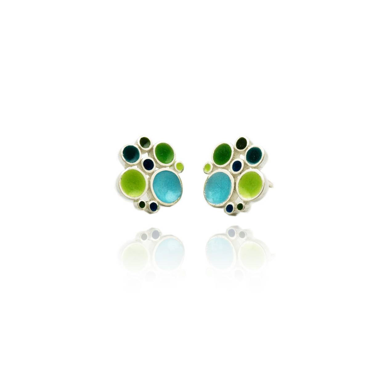 Osmi green earrings