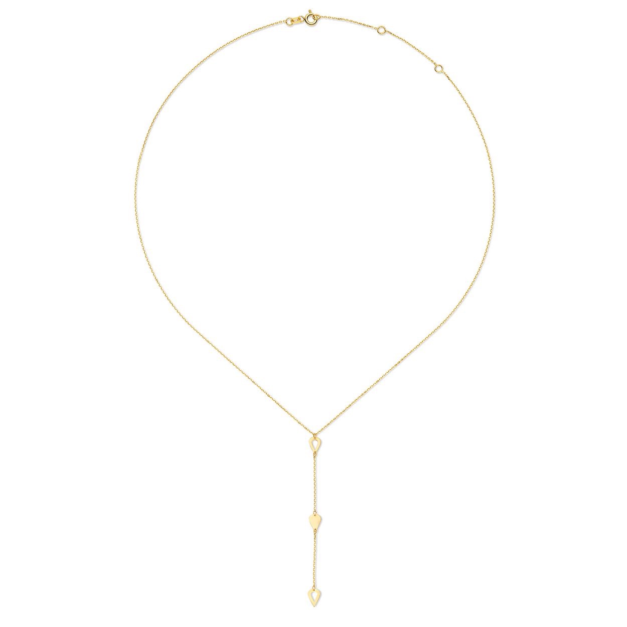 Cheek-Y DropNecklace Say what you want met deze 14K gouden Cheek-Y DropNeclace. Een fijn gouden Y-collier met als eye catcher 1 dichte en 2 opengewerkte druppels die sierlijk op het decolleté vallen. Mooi te combineren met andere sieraden van Jackie voor een trendy look! Treasures of London Londen is de stad van biscuits and tea, rode dubbeldekkers en telefooncellen, zwarte taxi’s en natuurlijk de iconische bezienswaardigheden zoals Big Ben, Tower Bridge en Buckingham Palace. De bruisende metropool aan de oevers van de Theems is de inspiratie geweest voor Jackie’s nieuwste 14 karaat gouden sieradencollectie. Tijdens haar reis naar London heeft Jackie genoten van geschiedenis, cultuur en tradities. Dit vind je terug in de nieuwe collectie ‘Treasures of London’! Specificaties - Y-Ketting - Materiaal: 14 Karaat - Geelgoud - 585 - Lengte verstelbaar: 40-42,5-50cm - Artikelnummer: JKN23.355