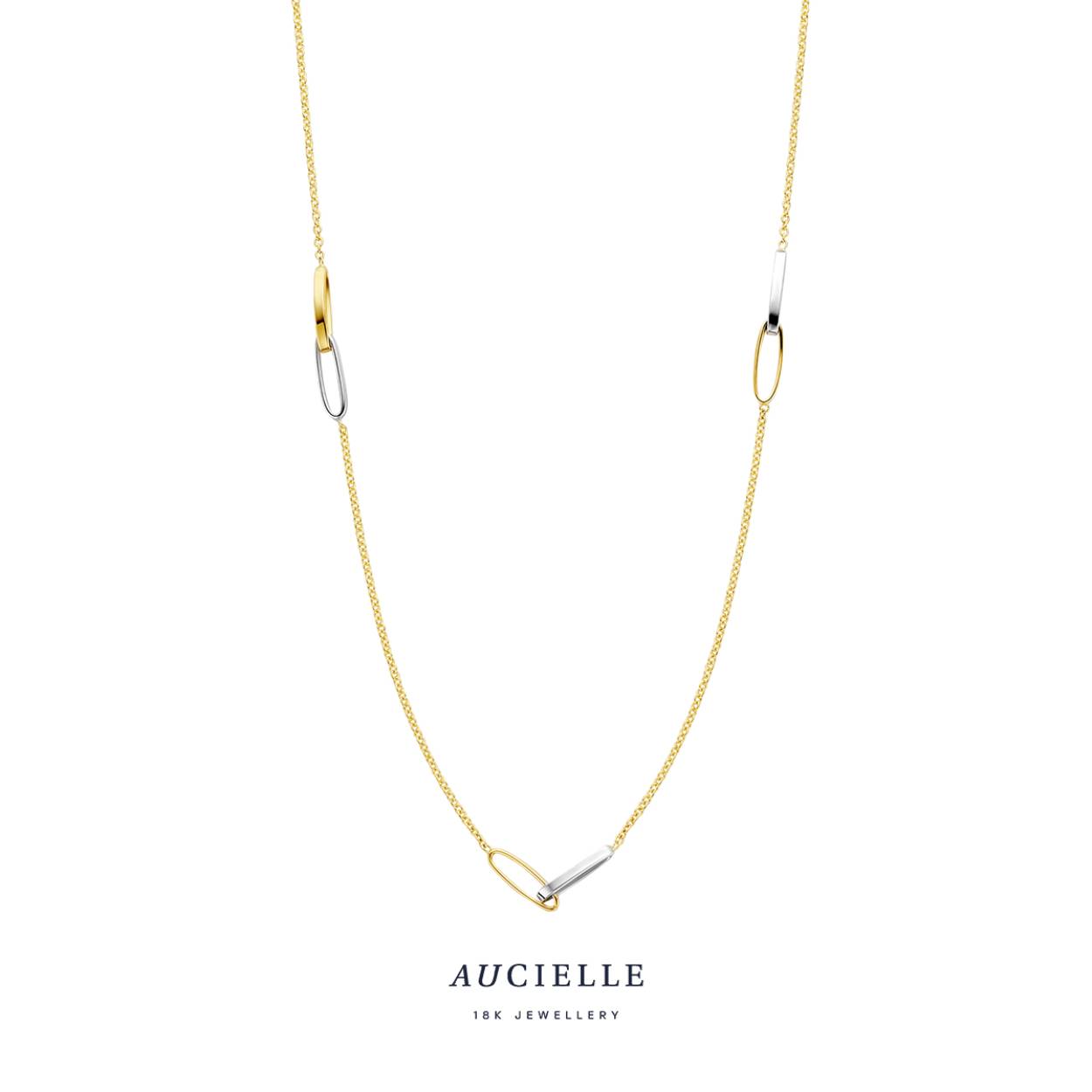 AuCielle Ketting goud 18k bicolor 