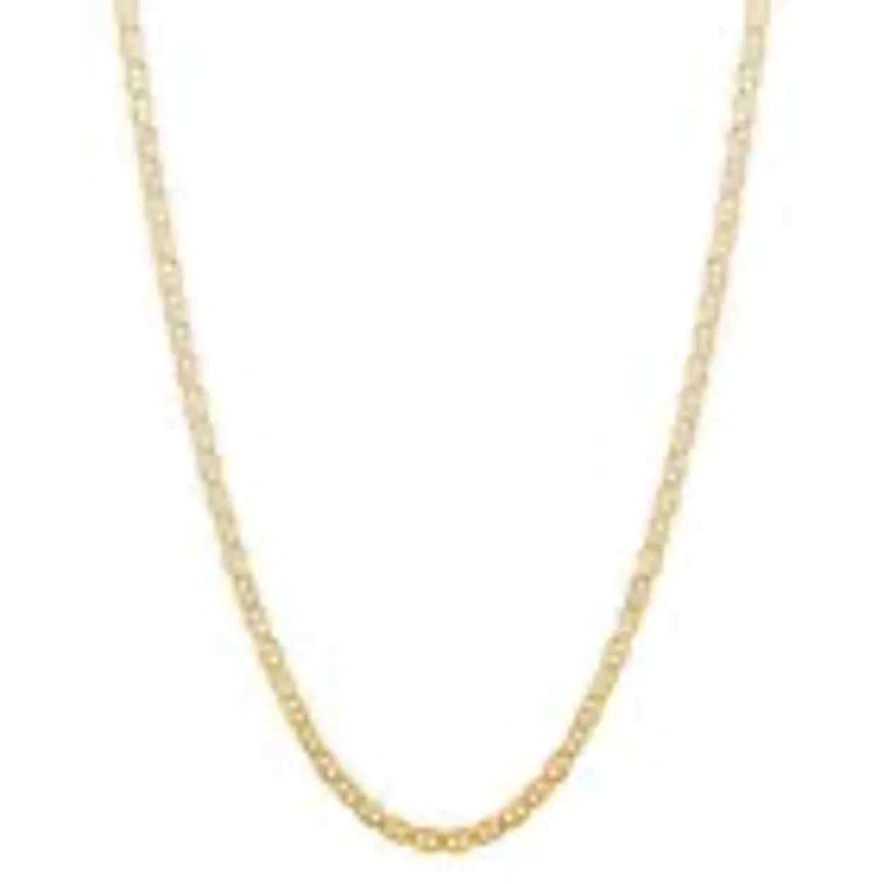 14k geelgoud Marina schakel collier op 42 cm lengte