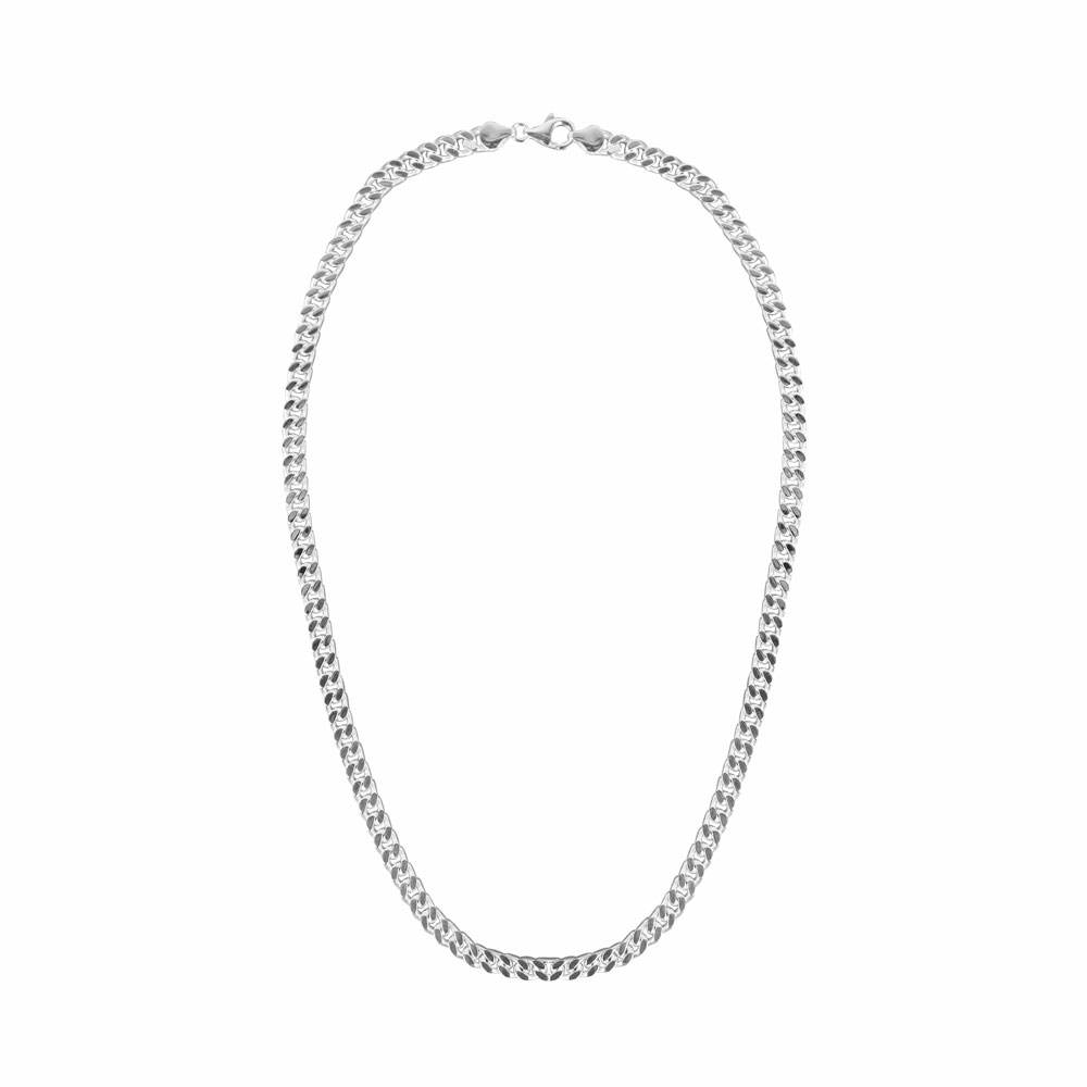 Zilveren Gourmet collier (5.2mm) met een lengte van 60cm