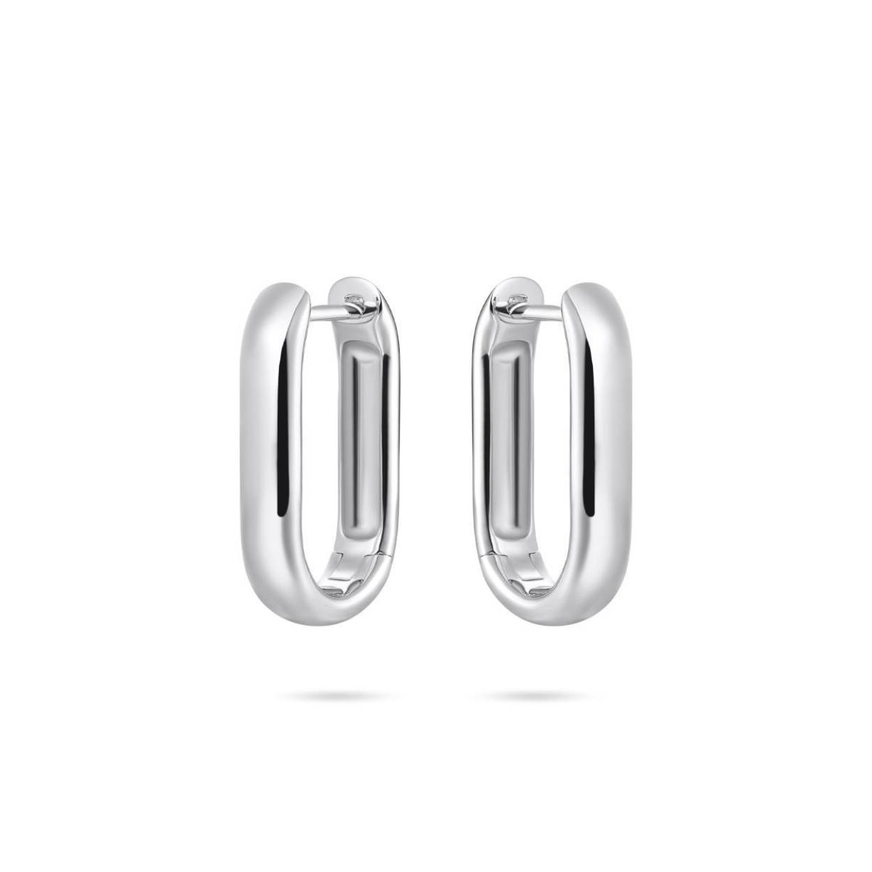 Opvallende 2 mm lange oorringen | 20mm | Zilver