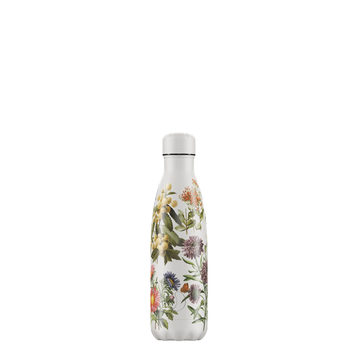 Deze Chilly's Bottle heeft een inhoud van 500 ML	en een gewicht van 360 gram.26,5 hoog en 7 cm omvang	De dop is gemaakt van rvs en heeft siliconen ring. Kortom uw drankje blijft door de hoogwaardige dubbele wand maar liefst 24 uur koud of 12 uur warm.