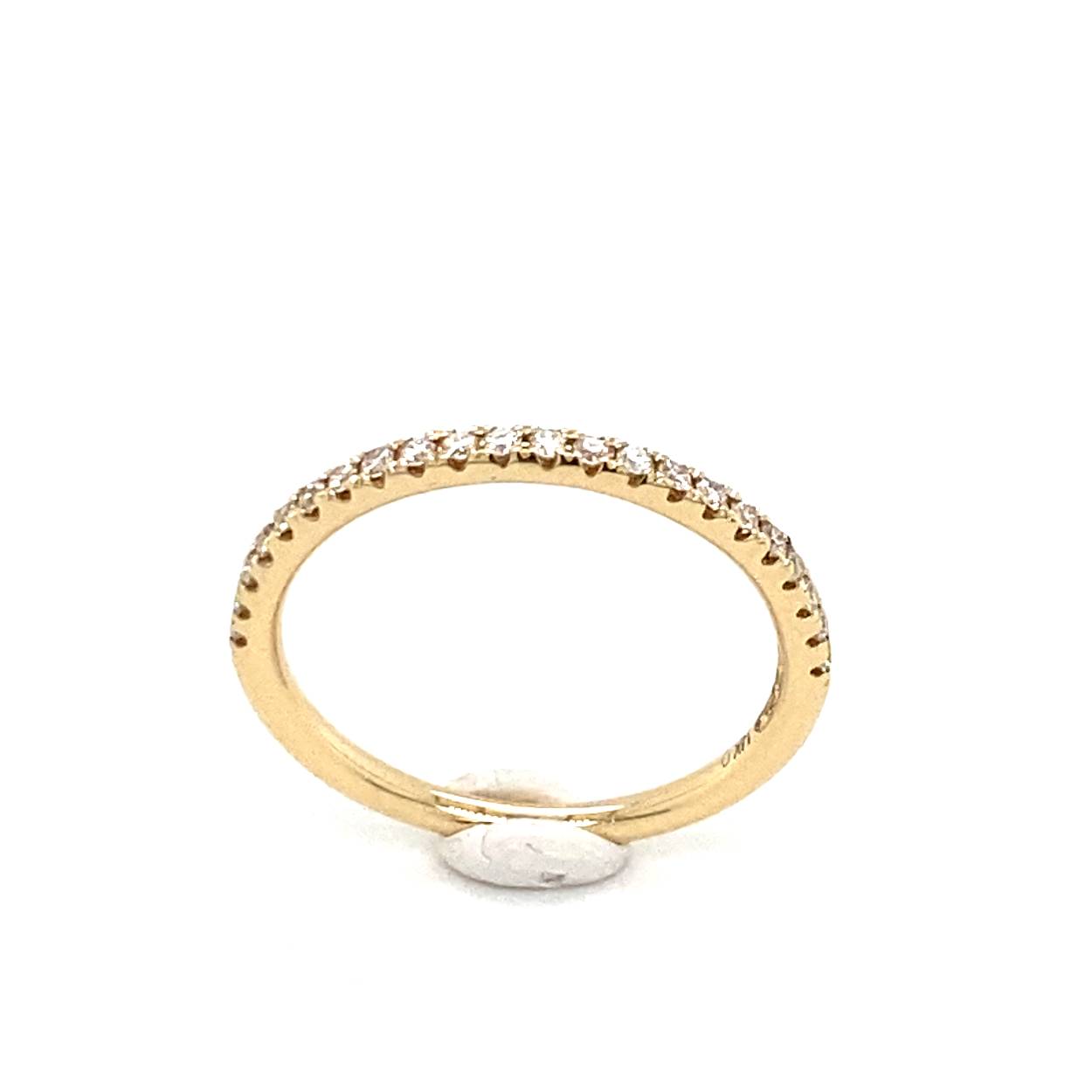 14krt gouden sider met diamant 0.18ct