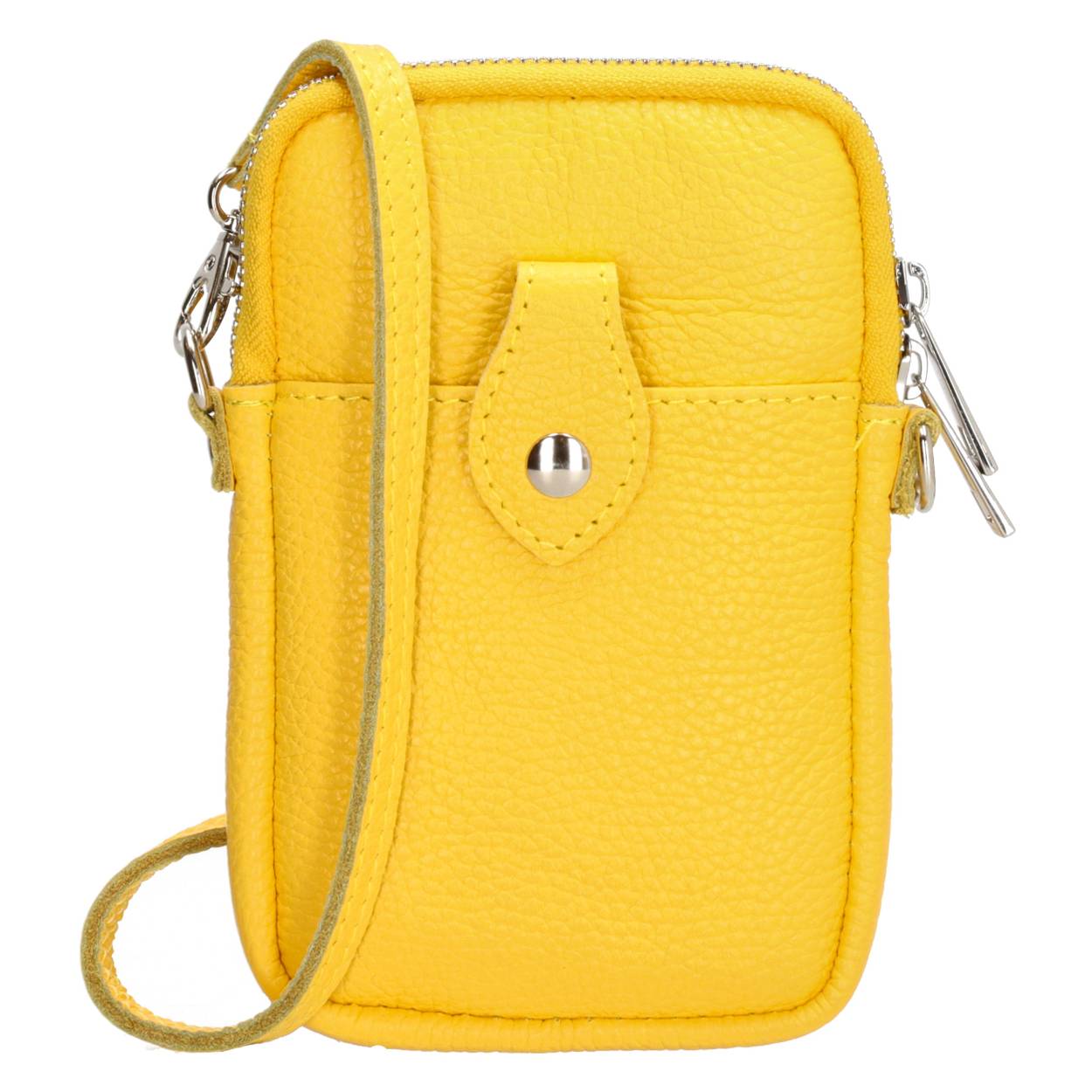 Even snel de deur uit en wil je alleen je belangrijkste essentials meenemen? Dan is dit tasje uit de Elisa collectie van Charm London super geschikt! In het hoofdvak van de tas kun je precies genoeg spullen kwijt! Ook bevindt zich op de voorzijde van de tas een voorvakje met drukknoopsluiting. Ga jij fancy op pad met dit tasje? 

De tassen van Charm London zijn geïnspireerd op de iconische Britse modehoofdstad Londen. Ze zijn geïnspireerd op de luxueuze materialen en typerende modellen die daar te zien zijn. Fashionable en stijlvolle damestassen van echt leer of kunstleer, gemaakt zodat jij er elke dag fantastisch uit kunt zien!

De eigenschappen van dit telefoontasje zijn:

Voorvak met drukknoopsluiting 
Afneembare en verstelbare schouderband 