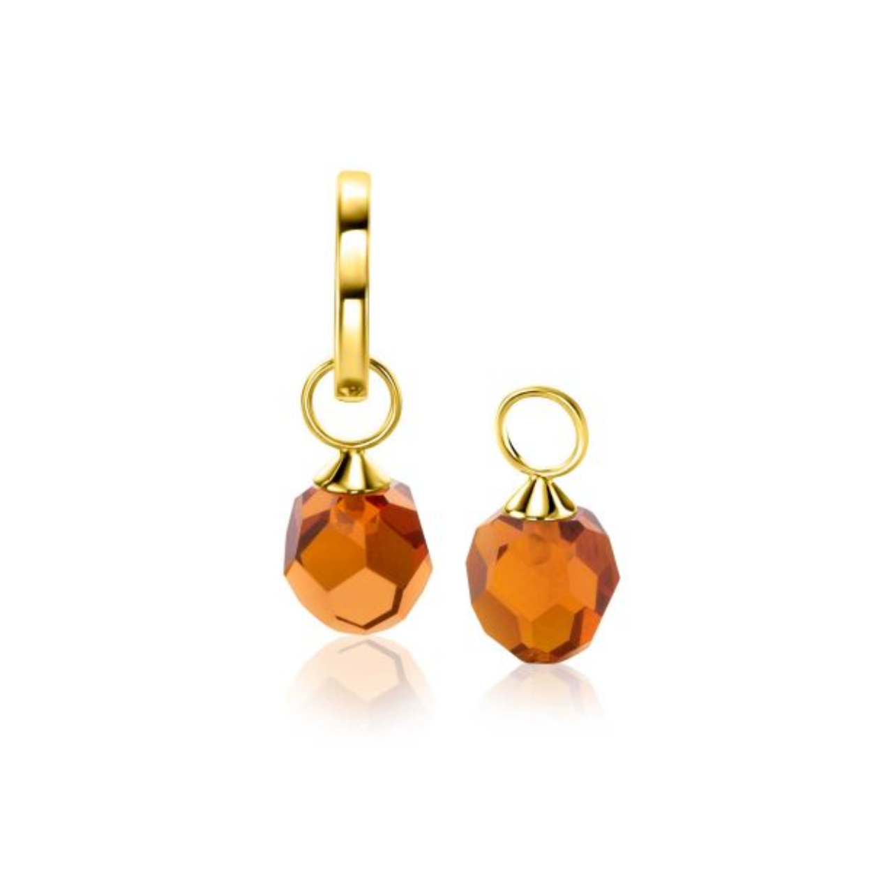 ZINZI Gold 14 karaat gouden oorbedels met bruine beads. De beads zijn 8mm groot. Hang deze oorbedels sierlijk aan je gouden ZINZI oorringen. De oorringen zijn niet bij de prijs inbegrepen. Vervaardigd van geheel 14 karaat goud (585).