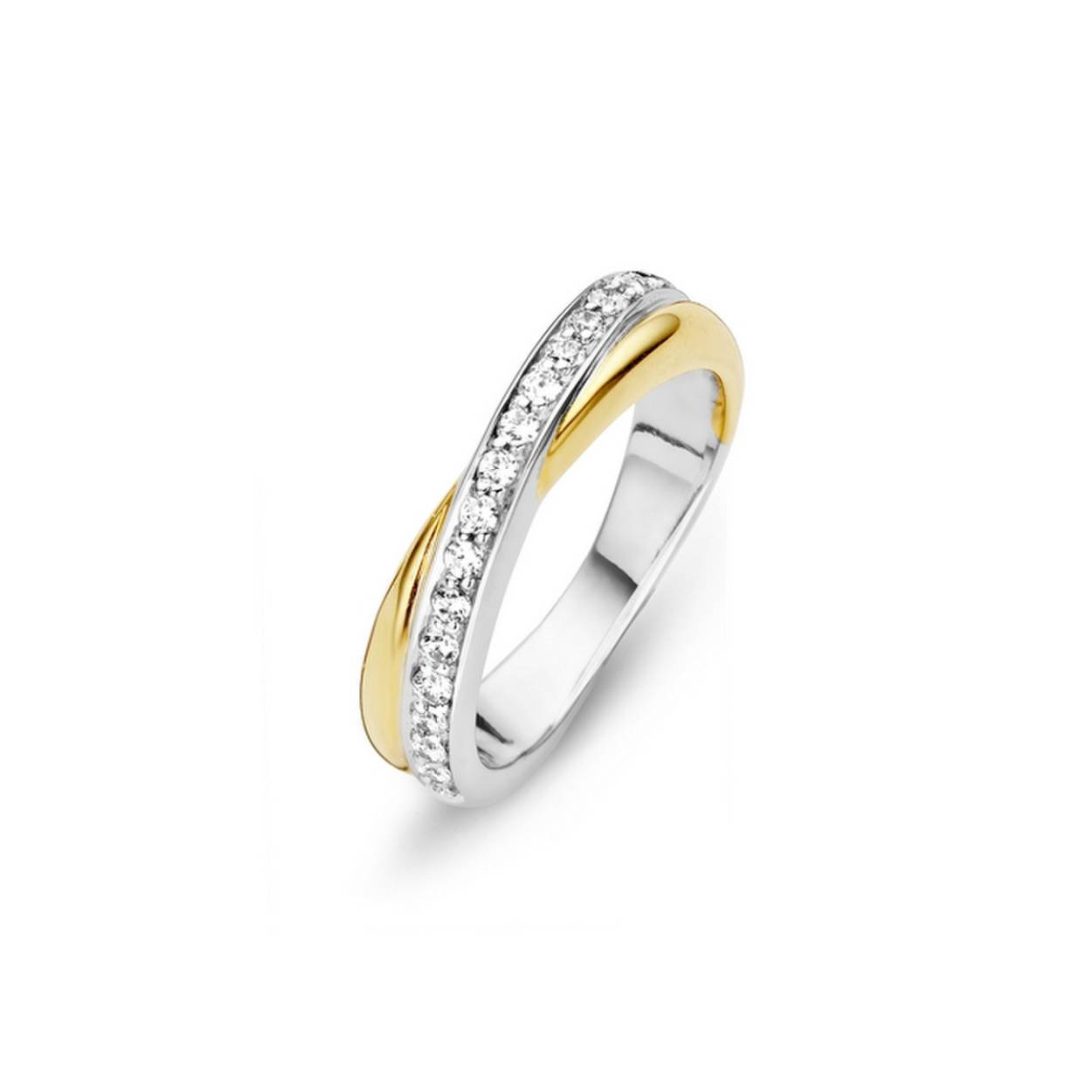 Moments biedt een basis zilveren sieradencollectie. De collectie bestaat uit tijdloze sieraden met fashion twist, de sieraden zijn draagbaar voor elk moment van de dag. Alle sieraden zijn vervaardigd van de hoogste kwaliteit sterling zilver en alle zirconia stenen zijn met de hand gezet. Mooie ring met zirkonia van Moments. De ring bestaat uit een middensteen en twee vol gezette banden. Deze ring is prachtig alleen te dragen maar kan ook heel goed gebruikt worden als aanschuifring.