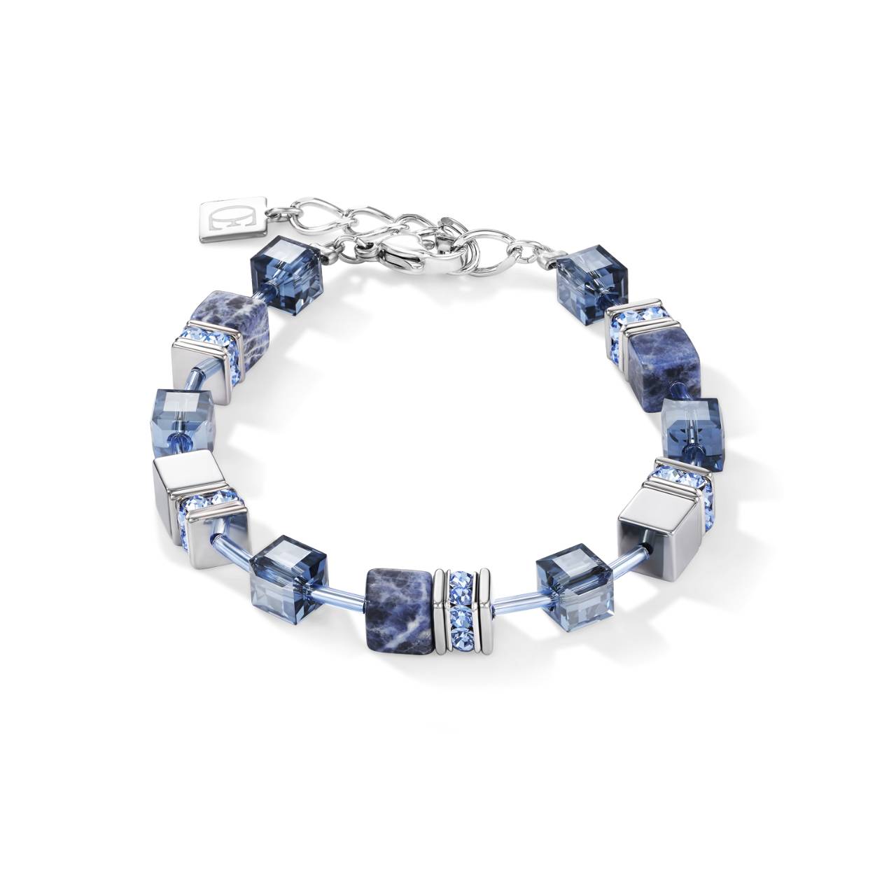 Coeur de Lion armband, Spec. blauw/hemath