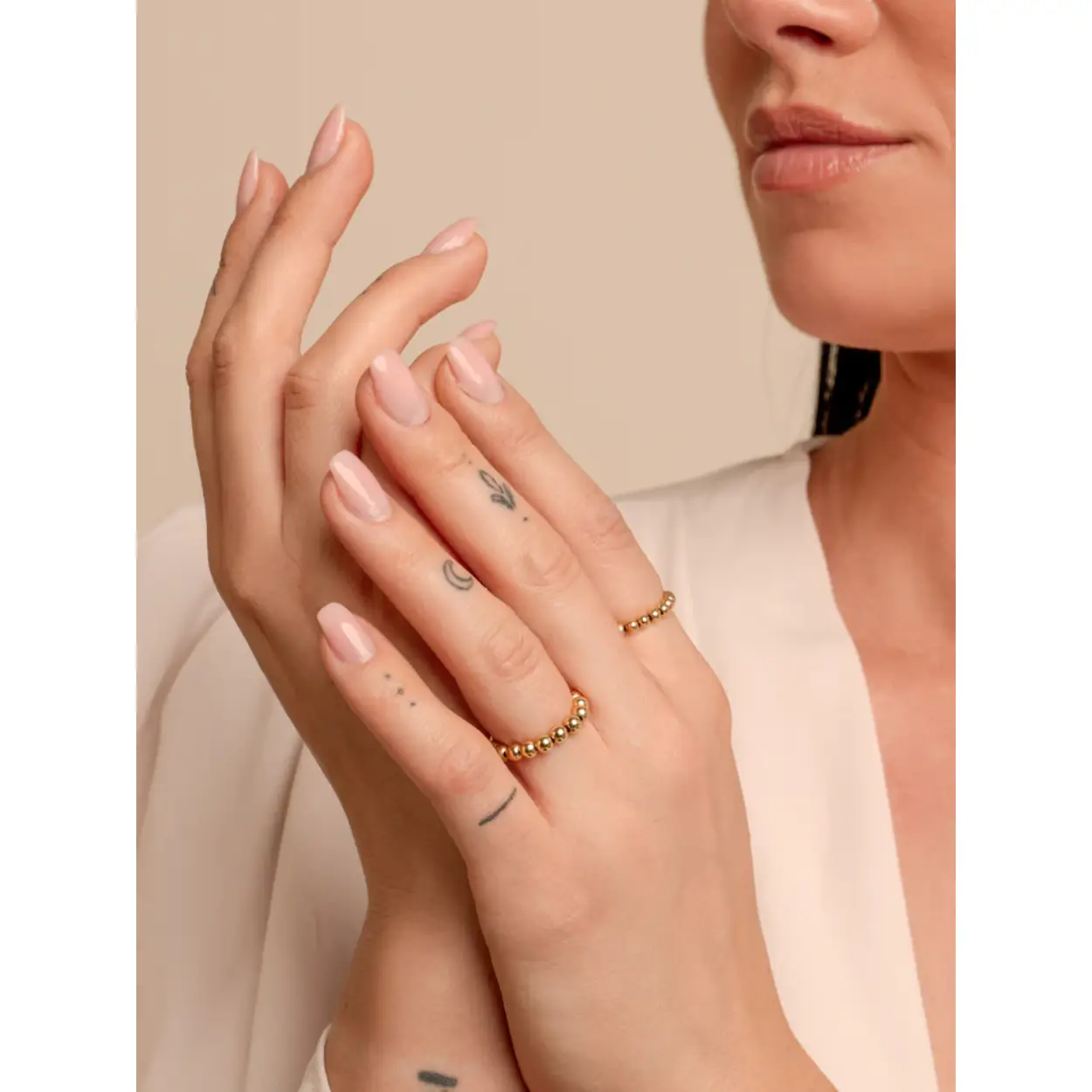 Kralenring 4mm | Goudkleurig