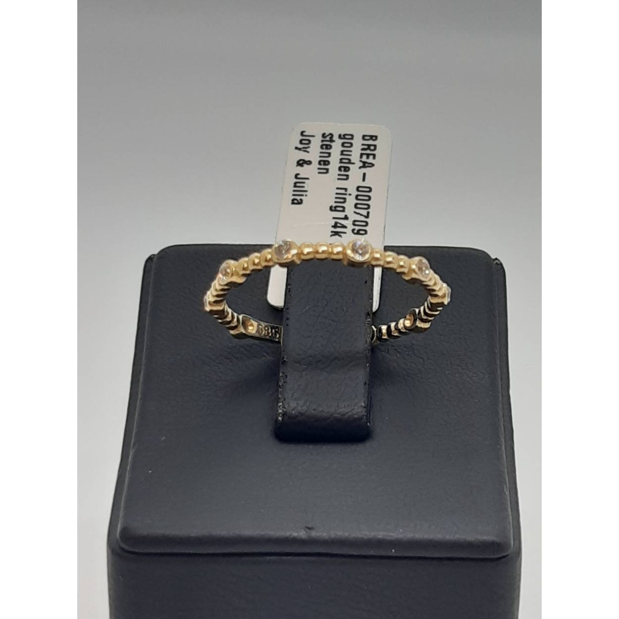 gouden ring14k met stenen