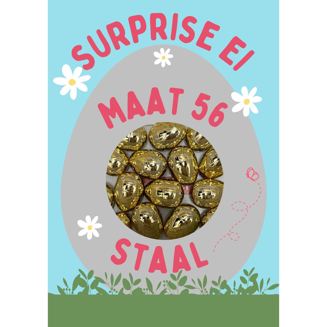 Paas actie:
Suprise Melano Eieren.
U koopt een Surprise ei met daarin
2 Melano aanschuifringetjes voor de
aktieprijs van €10,-!!! :)
Welke? Dat blijft een verrassing tot je het eitje open maakt.
U geeft aan:
1. uw maat
2. de basiskleur( staal/ gold/ rosé/ zwart)

U KUNT NIET RESERVEREN ALLEEN DIRECT BESTELLEN OF NAAR DE WINKEL KOMEN.
(ruilen is niet mogelijk, geen geld terug).
