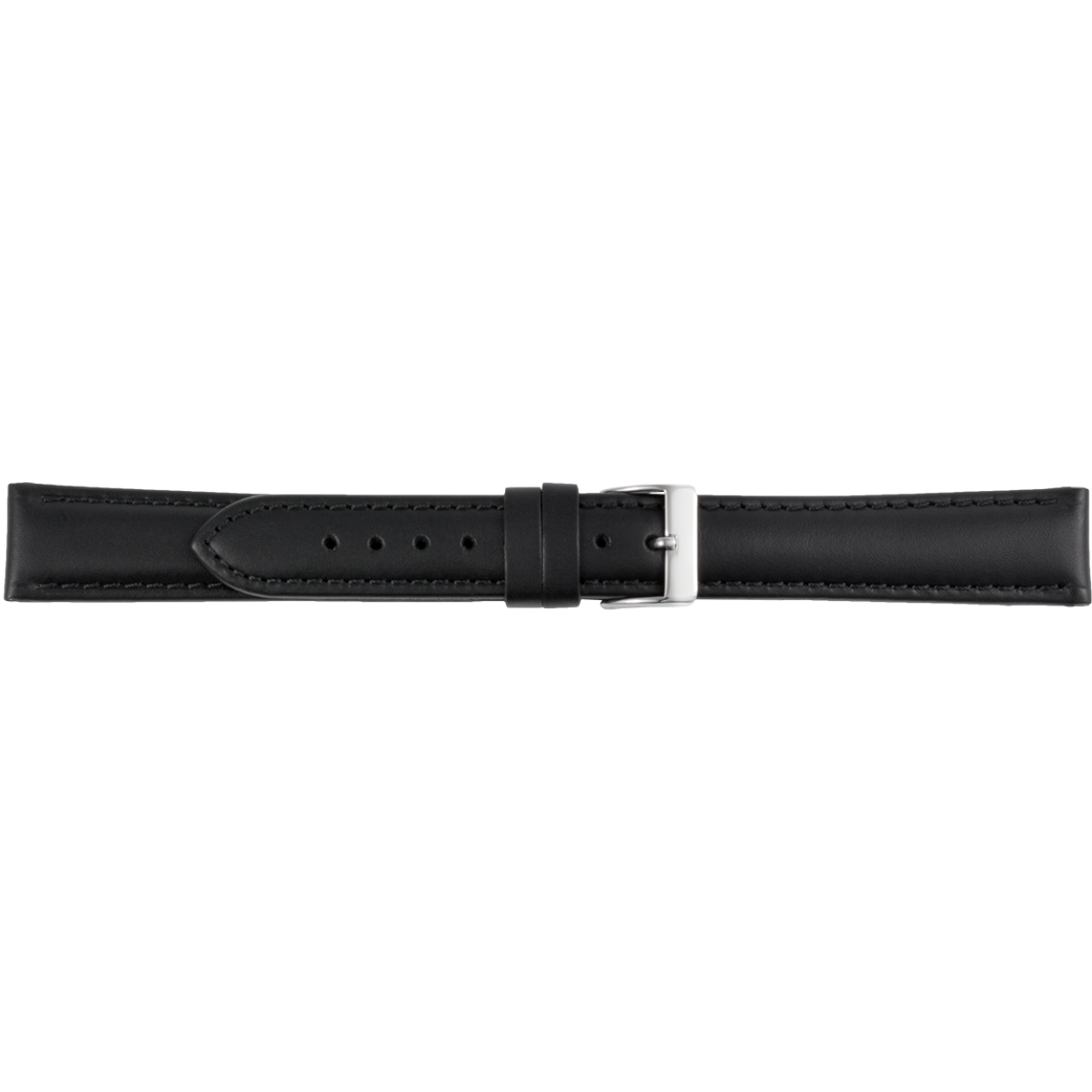 horlogeband zwart leer XXL