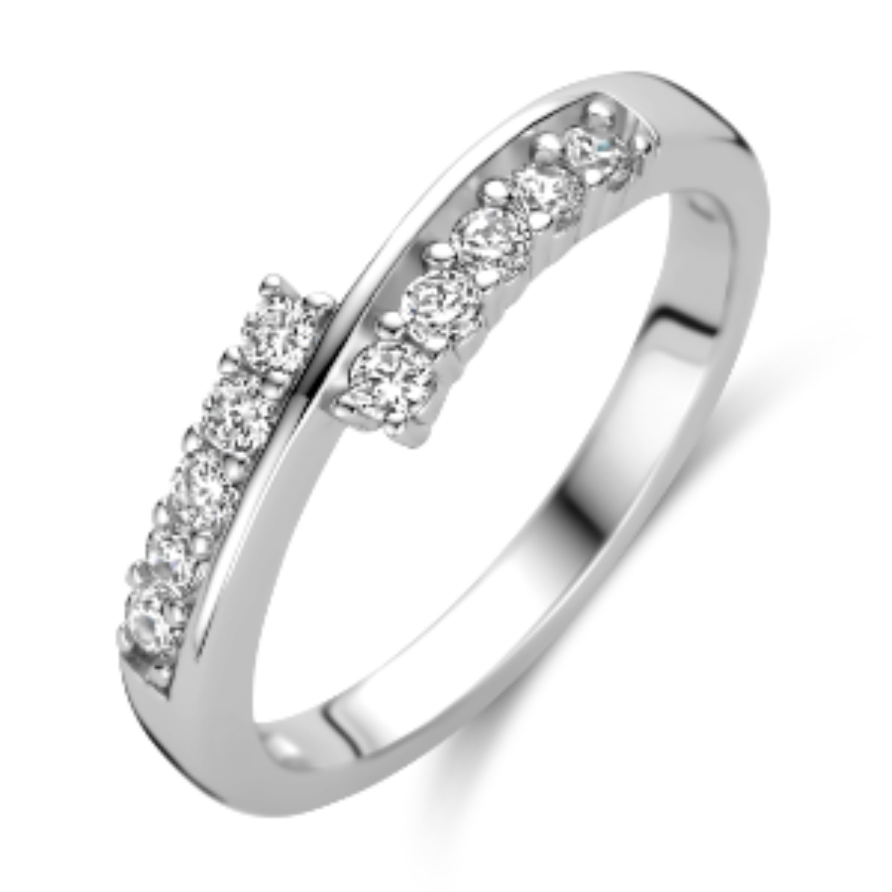 zilver ring zirkonia