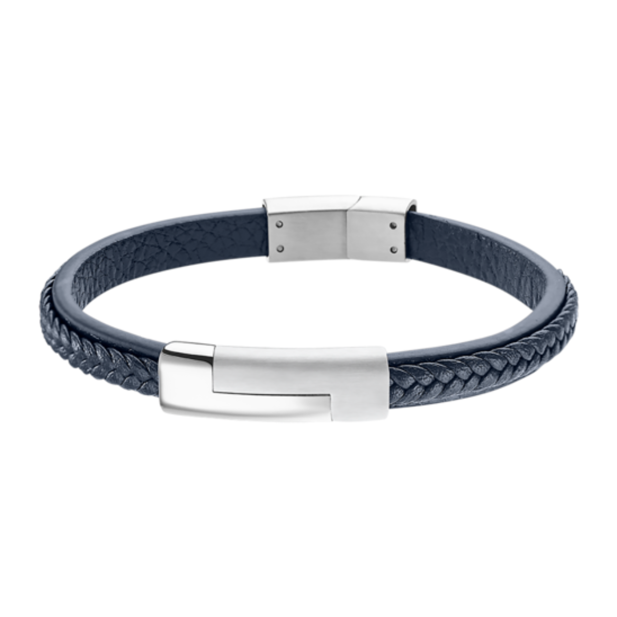 LOTUS STYLE HEREN LEER ARMBAND blauw