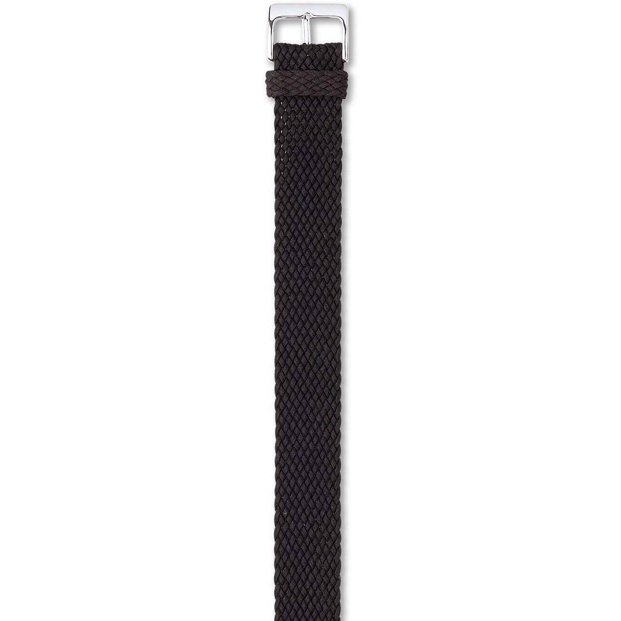 Nylon horloge band zwart 18mm